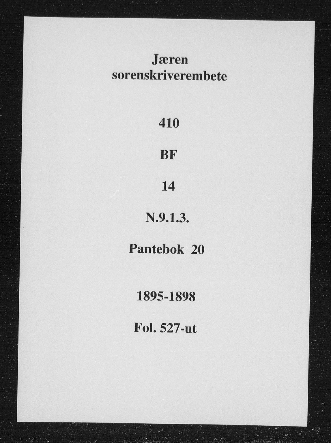 Jæren sorenskriveri, SAST/A-100310/01/4/41/41BF/L0014: Pantebok nr. 20b, 1896-1898