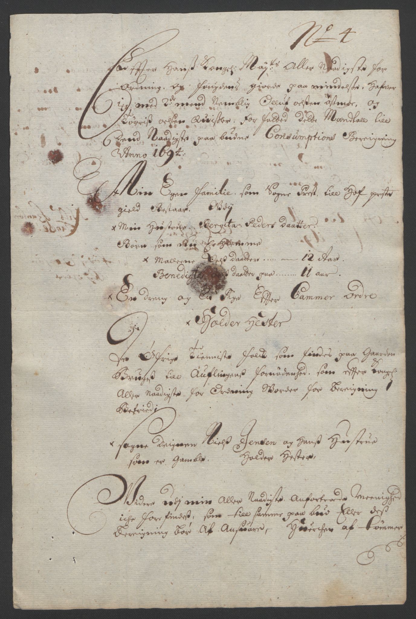 Rentekammeret inntil 1814, Reviderte regnskaper, Fogderegnskap, RA/EA-4092/R13/L0832: Fogderegnskap Solør, Odal og Østerdal, 1694, s. 299