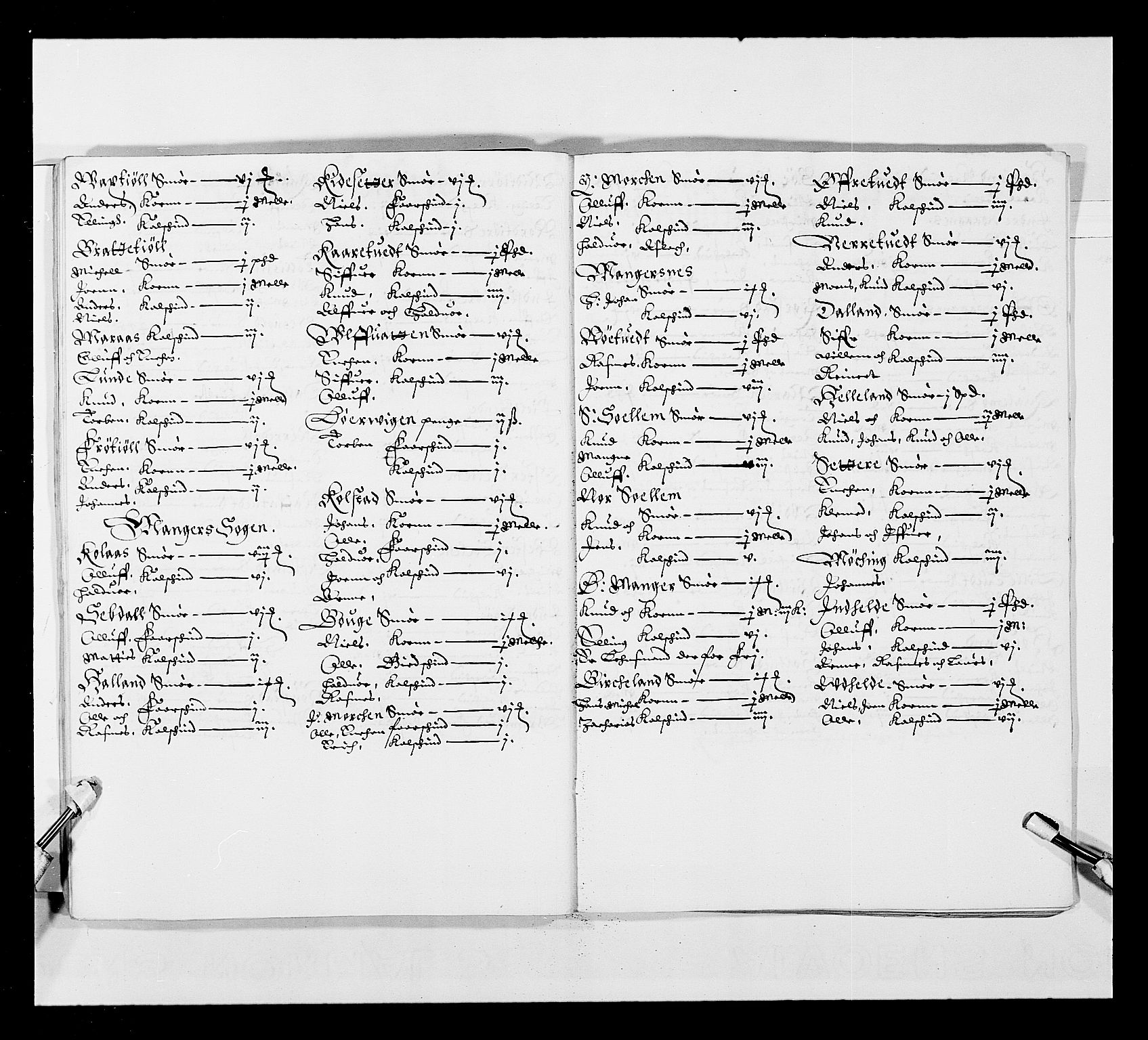Stattholderembetet 1572-1771, RA/EA-2870/Ek/L0024/0002: Jordebøker 1633-1658: / Jordebøker for Bergenhus len, 1644-1645, s. 17