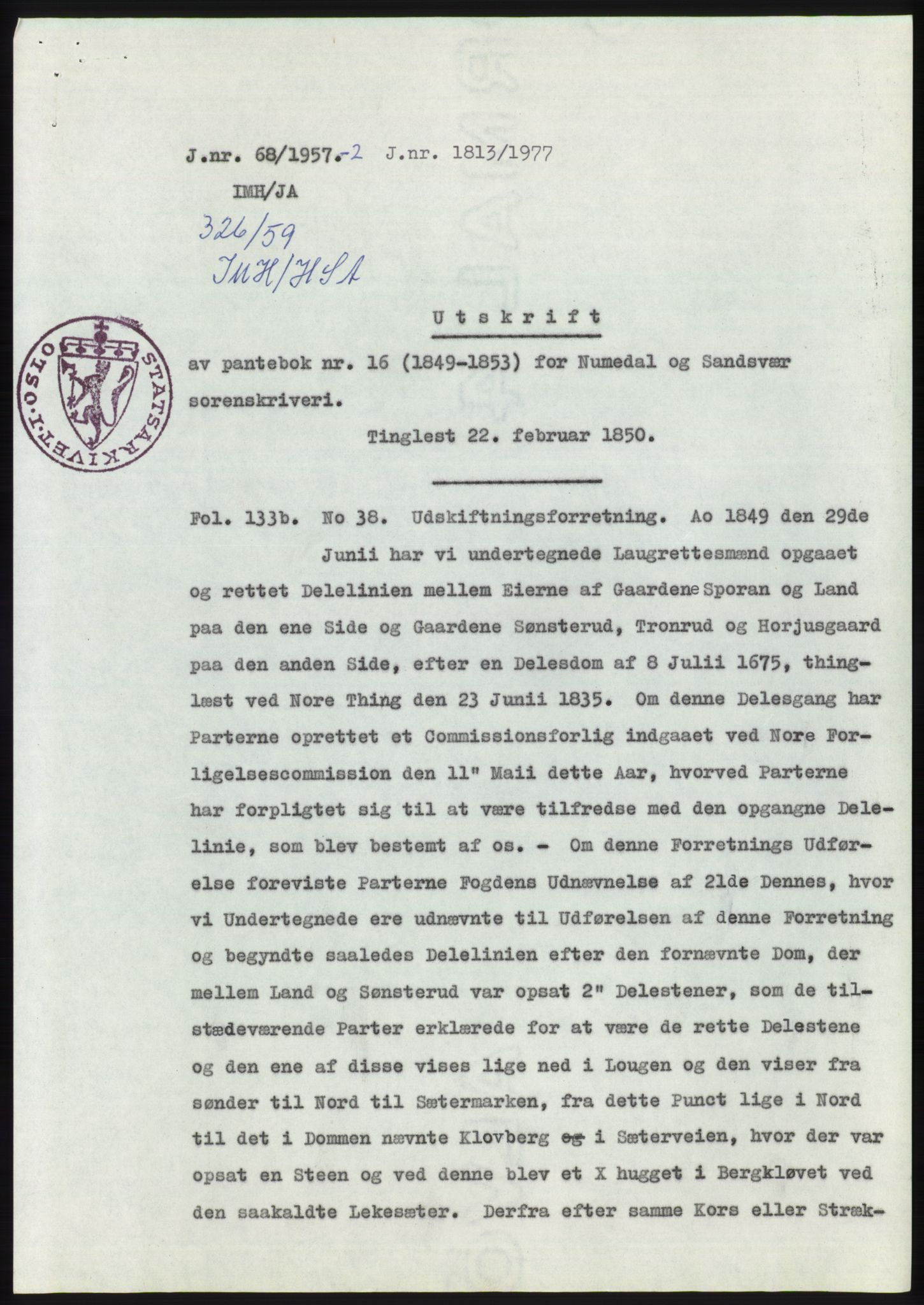 Statsarkivet i Kongsberg, SAKO/A-0001, 1956-1957, s. 110