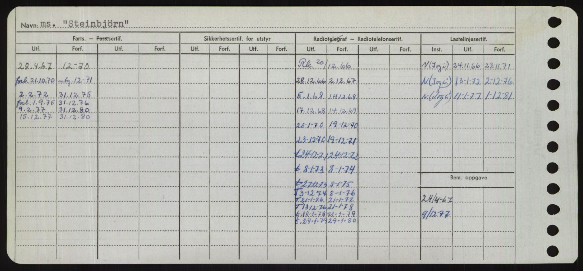 Sjøfartsdirektoratet med forløpere, Skipsmålingen, RA/S-1627/H/Hd/L0036: Fartøy, St, s. 262