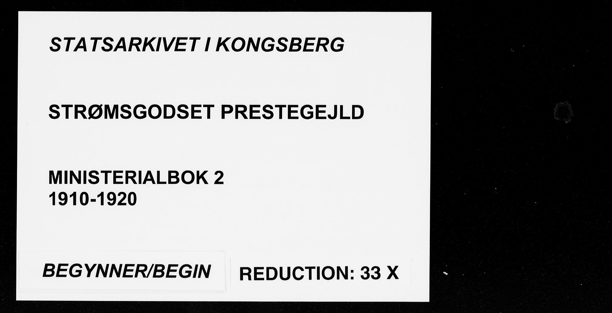 Strømsgodset kirkebøker, AV/SAKO-A-324/F/Fa/L0002: Ministerialbok nr. 2, 1910-1920