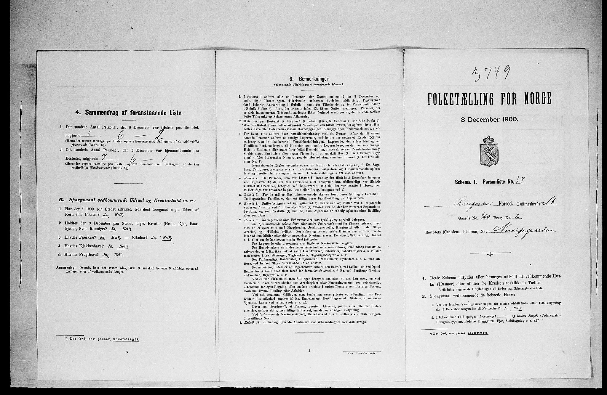 SAH, Folketelling 1900 for 0412 Ringsaker herred, 1900, s. 3024