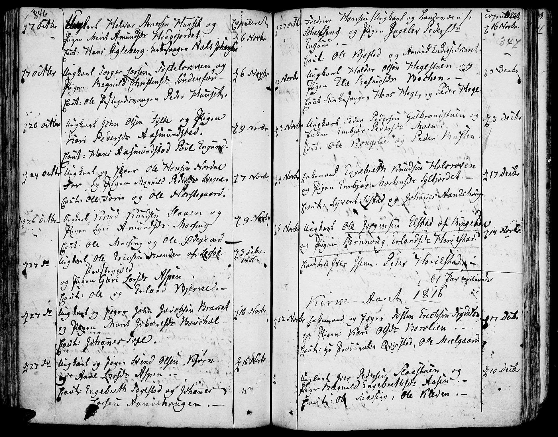 Fron prestekontor, AV/SAH-PREST-078/H/Ha/Haa/L0001: Ministerialbok nr. 1, 1799-1816, s. 346-347