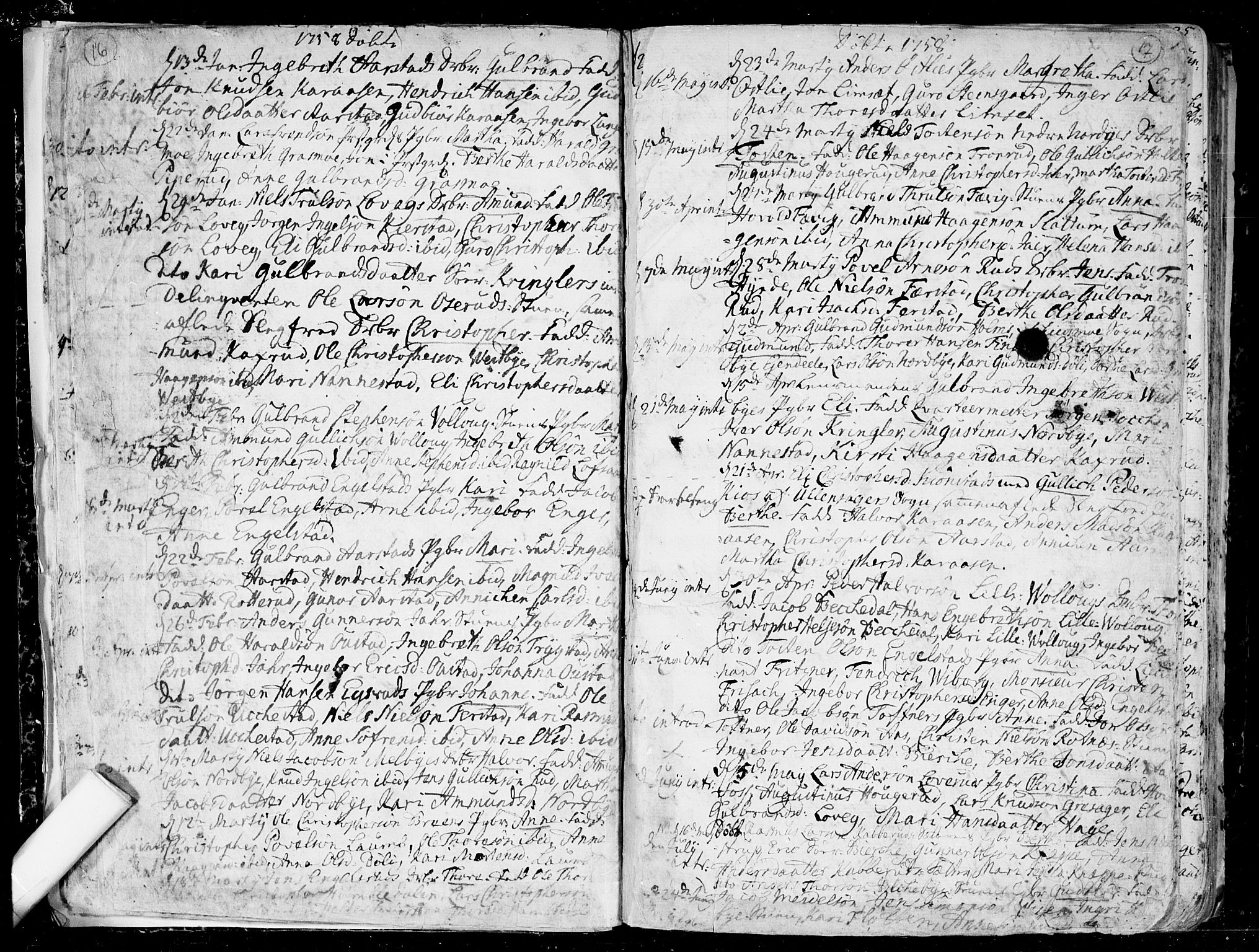Nannestad prestekontor Kirkebøker, AV/SAO-A-10414a/F/Fa/L0007: Ministerialbok nr. I 7, 1754-1791, s. 16-17