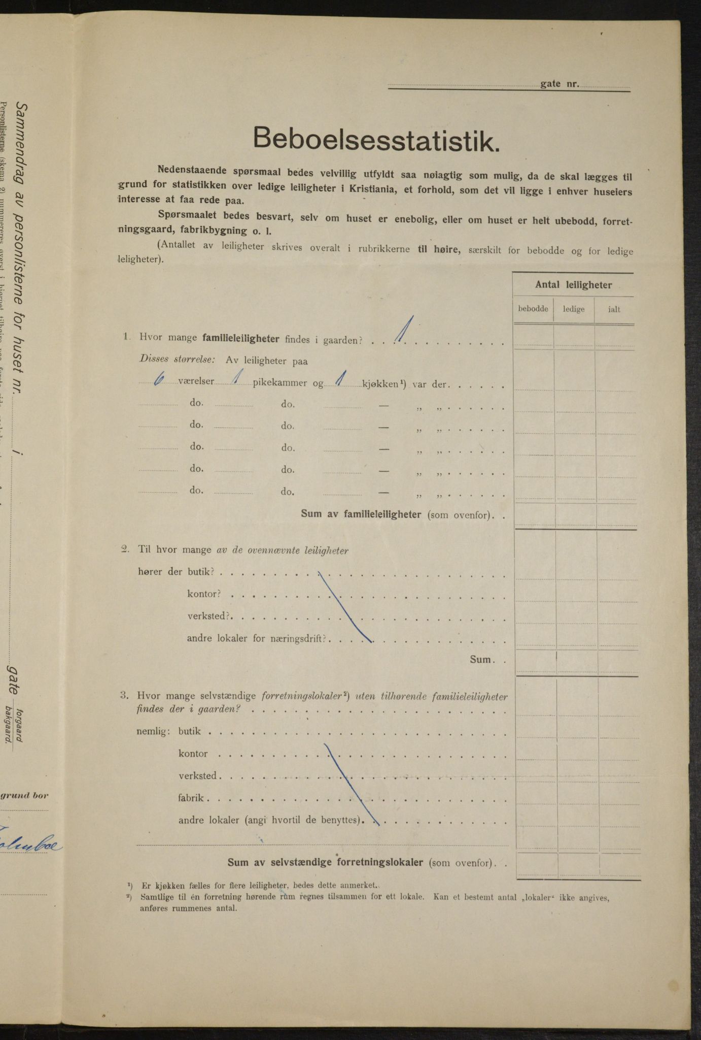 OBA, Kommunal folketelling 1.2.1915 for Kristiania, 1915, s. 114729