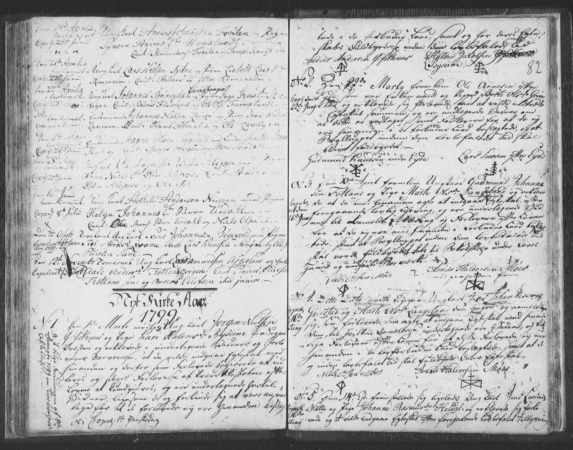 Hosanger sokneprestembete, SAB/A-75801/H/Haa: Ministerialbok nr. A 3, 1793-1811, s. 81b-82a