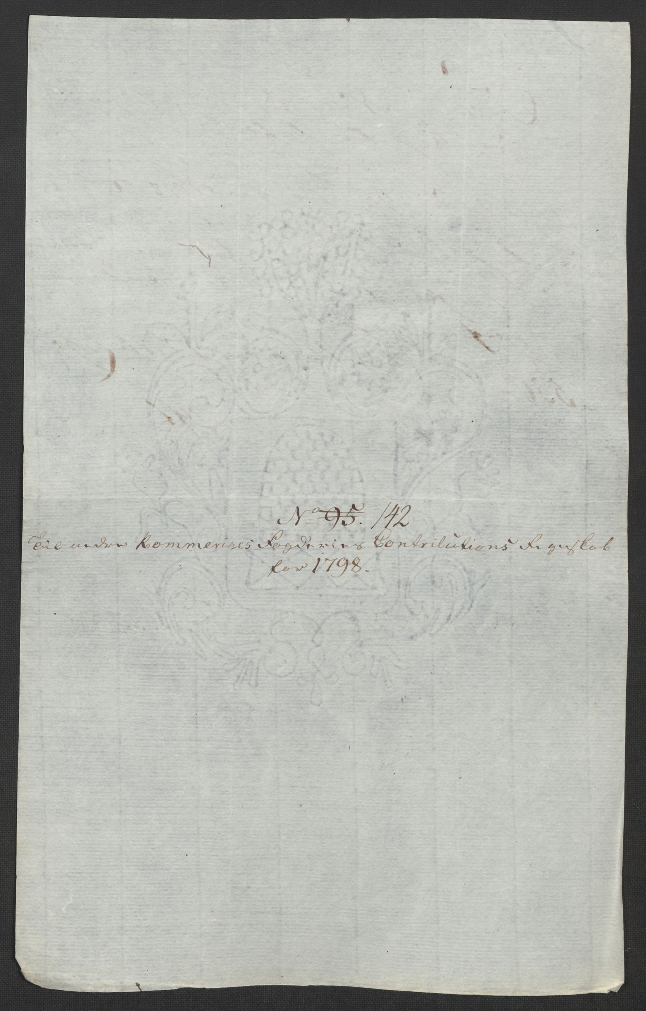 Rentekammeret inntil 1814, Reviderte regnskaper, Fogderegnskap, AV/RA-EA-4092/R11/L0674: Fogderegnskap Nedre Romerike, 1798, s. 447