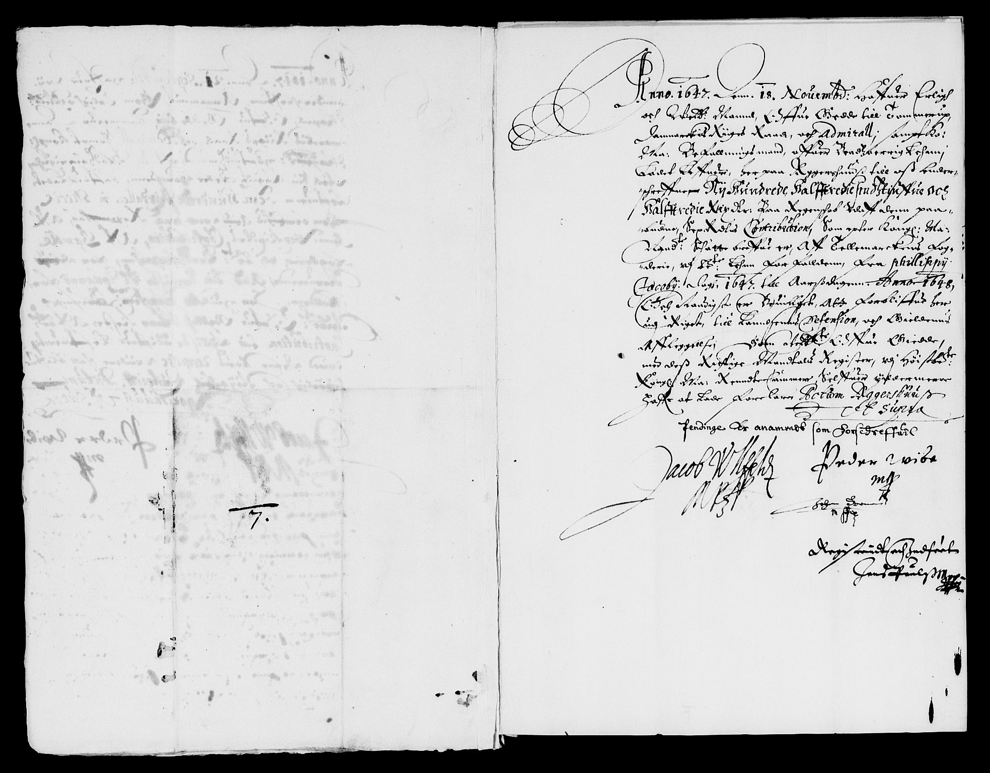 Rentekammeret inntil 1814, Reviderte regnskaper, Lensregnskaper, AV/RA-EA-5023/R/Rb/Rbp/L0034: Bratsberg len, 1647-1649