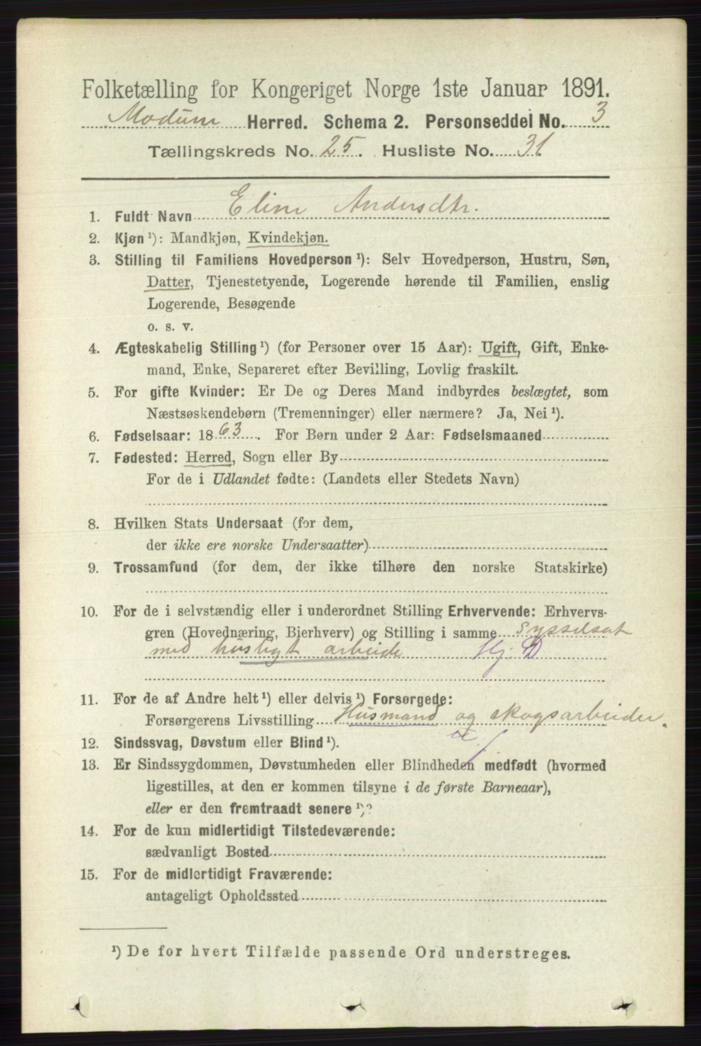 RA, Folketelling 1891 for 0623 Modum herred, 1891, s. 9204
