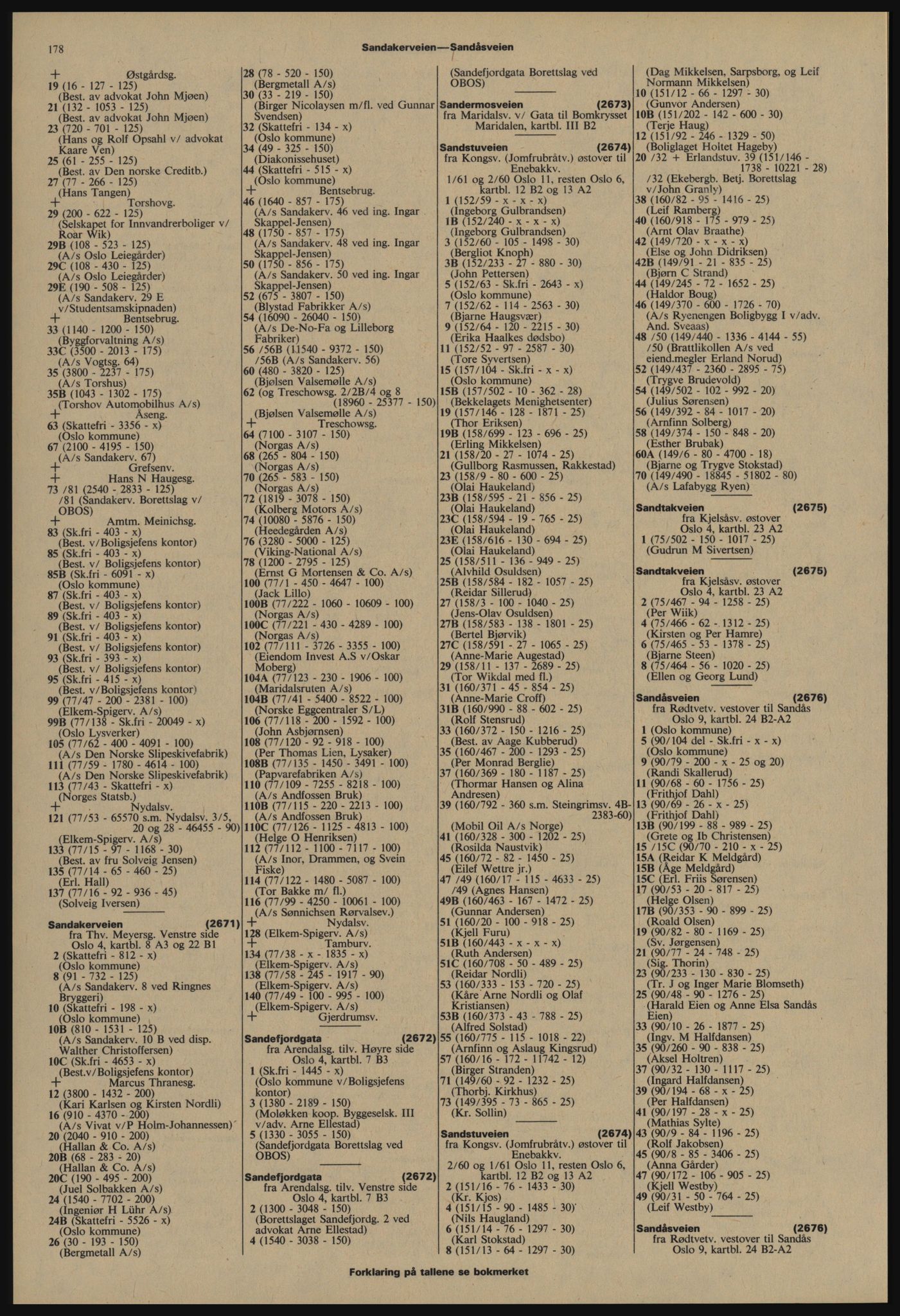 Kristiania/Oslo adressebok, PUBL/-, 1977-1978, s. 178