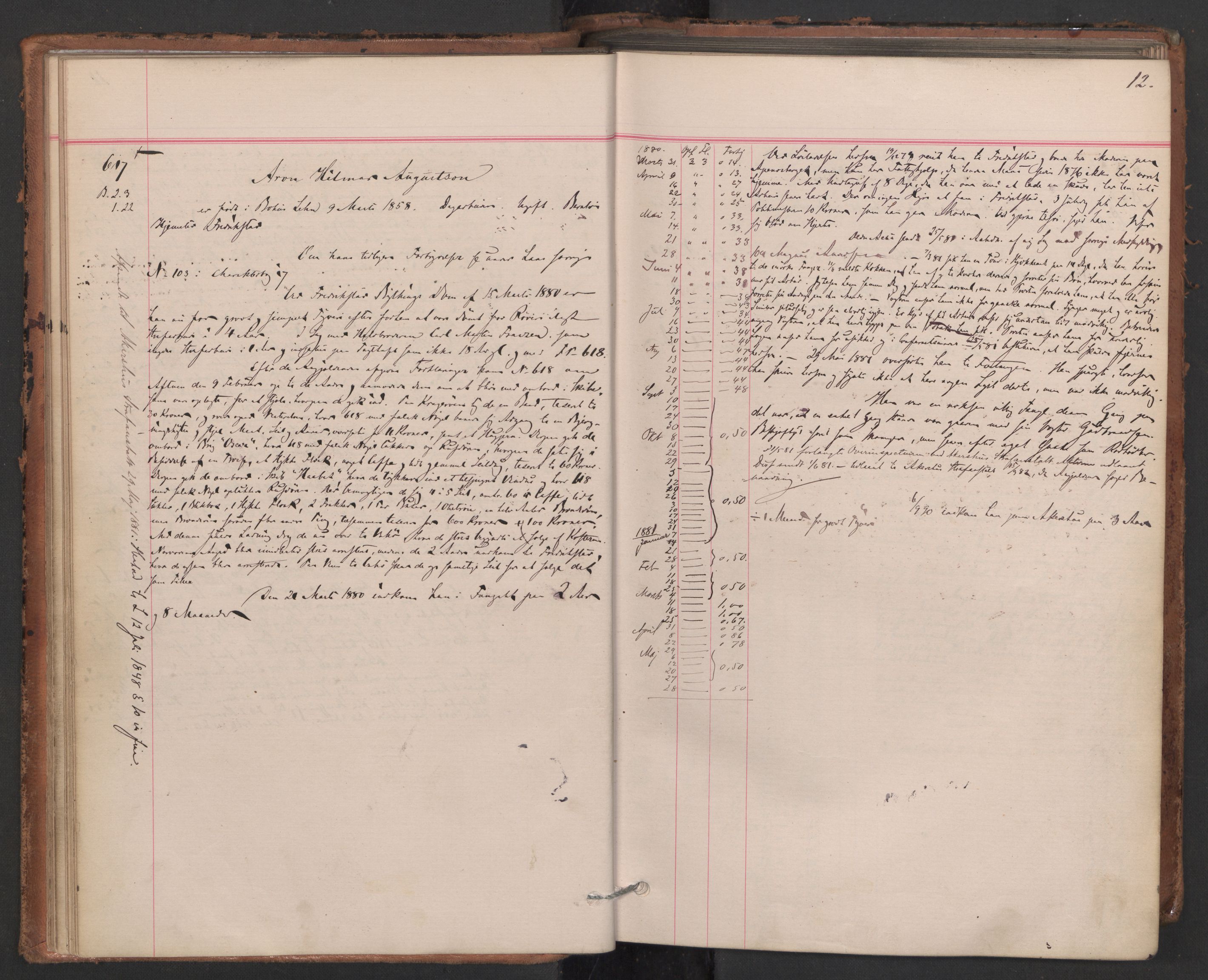 Botsfengslet, AV/RA-S-1539/D/Db/Dbb/L0019: 606f - 897f, 1880-1881, s. 12