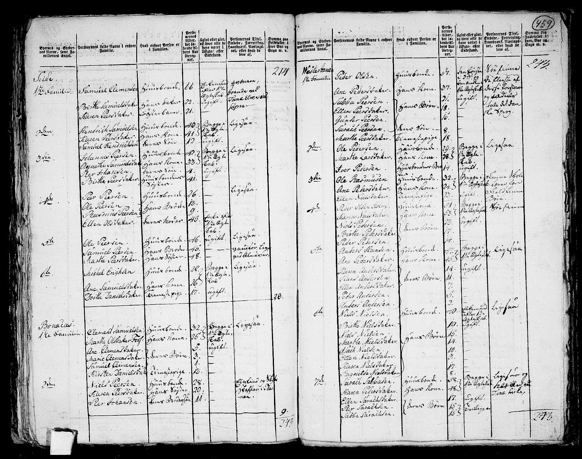 RA, Folketelling 1801 for 2022P Kjøllefjord prestegjeld, 1801, s. 458b-459a
