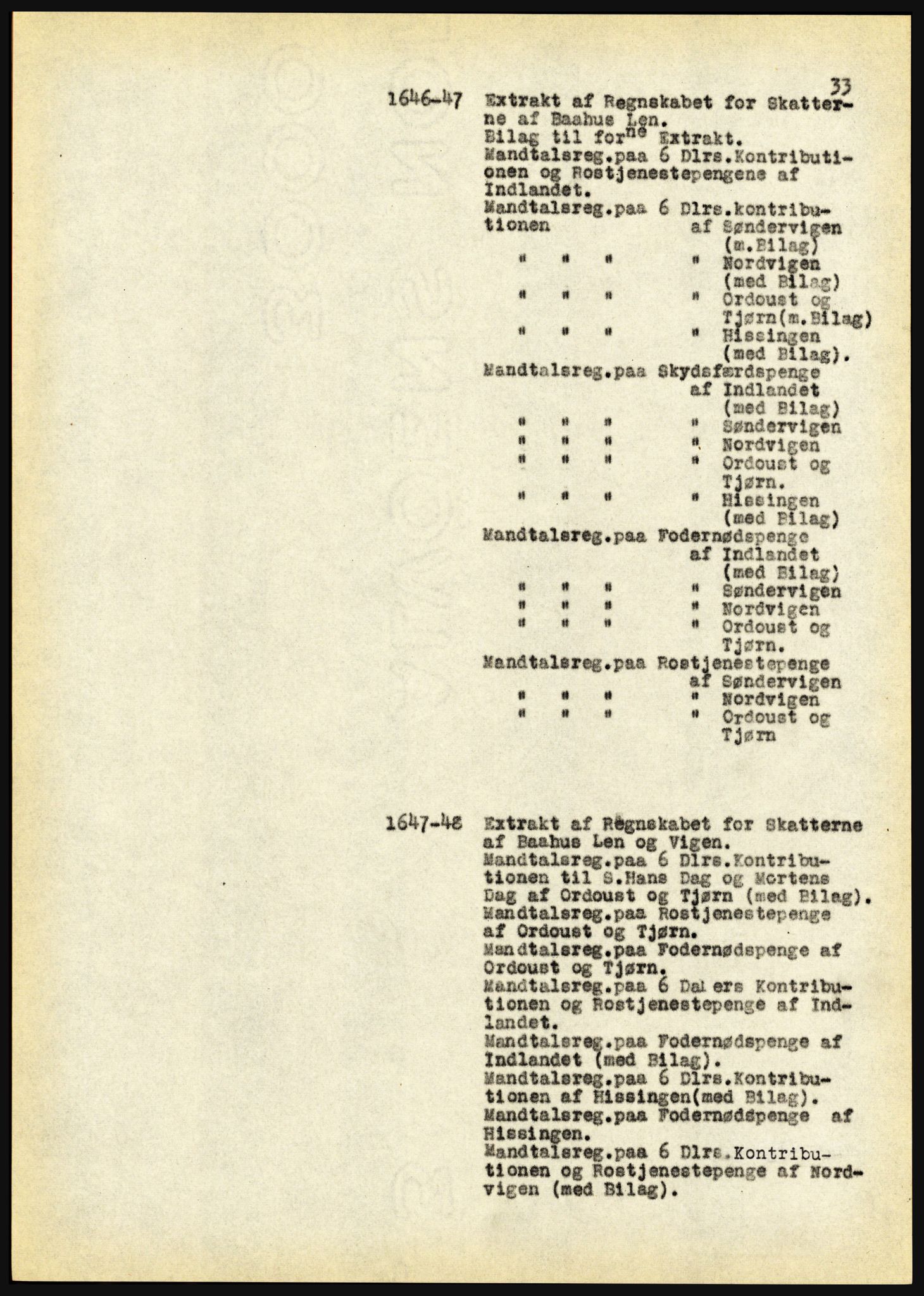 Riksarkivet, Seksjon for eldre arkiv og spesialsamlinger, AV/RA-EA-6797/H/Ha, 1953, s. 33