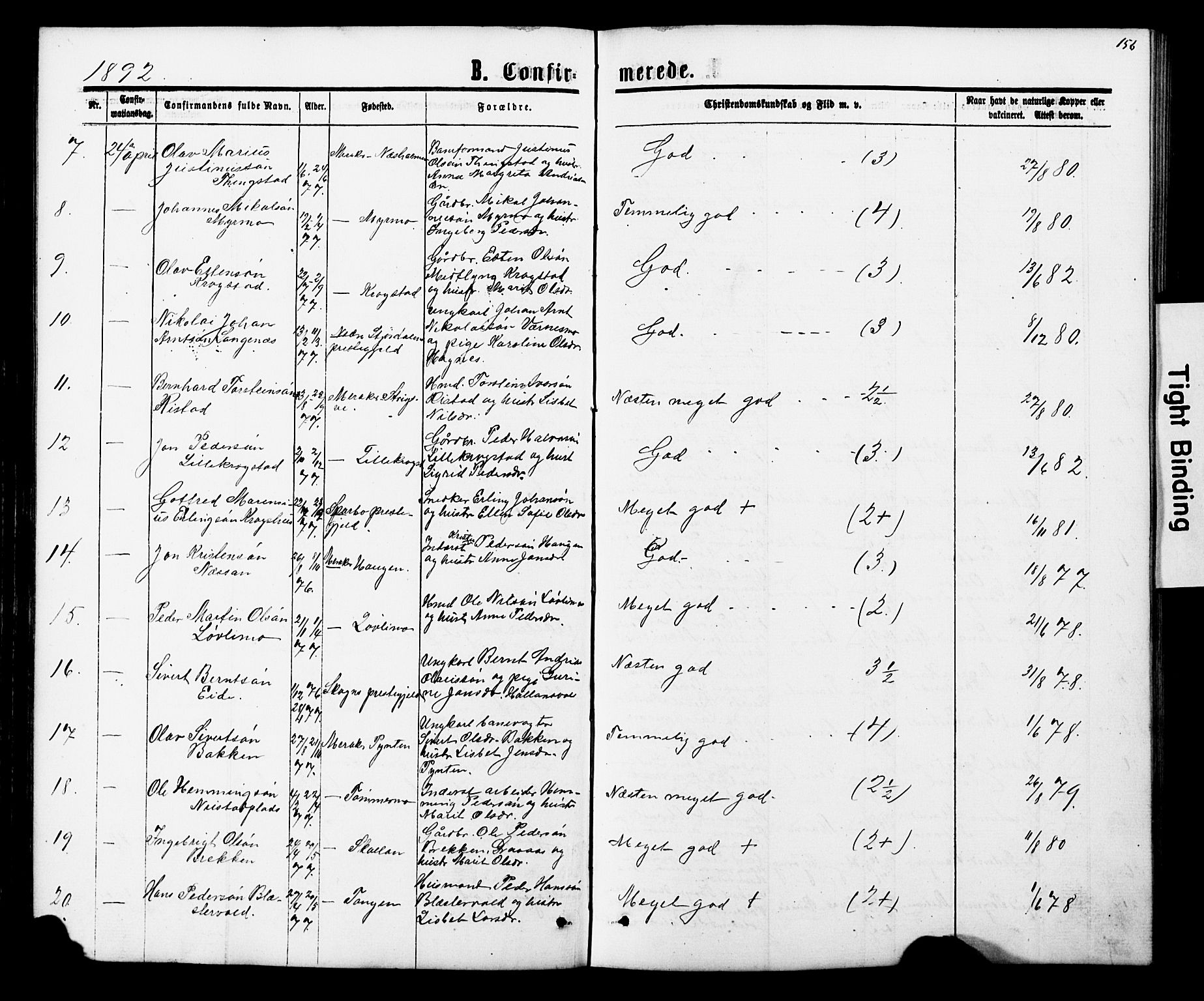 Ministerialprotokoller, klokkerbøker og fødselsregistre - Nord-Trøndelag, AV/SAT-A-1458/706/L0049: Klokkerbok nr. 706C01, 1864-1895, s. 156