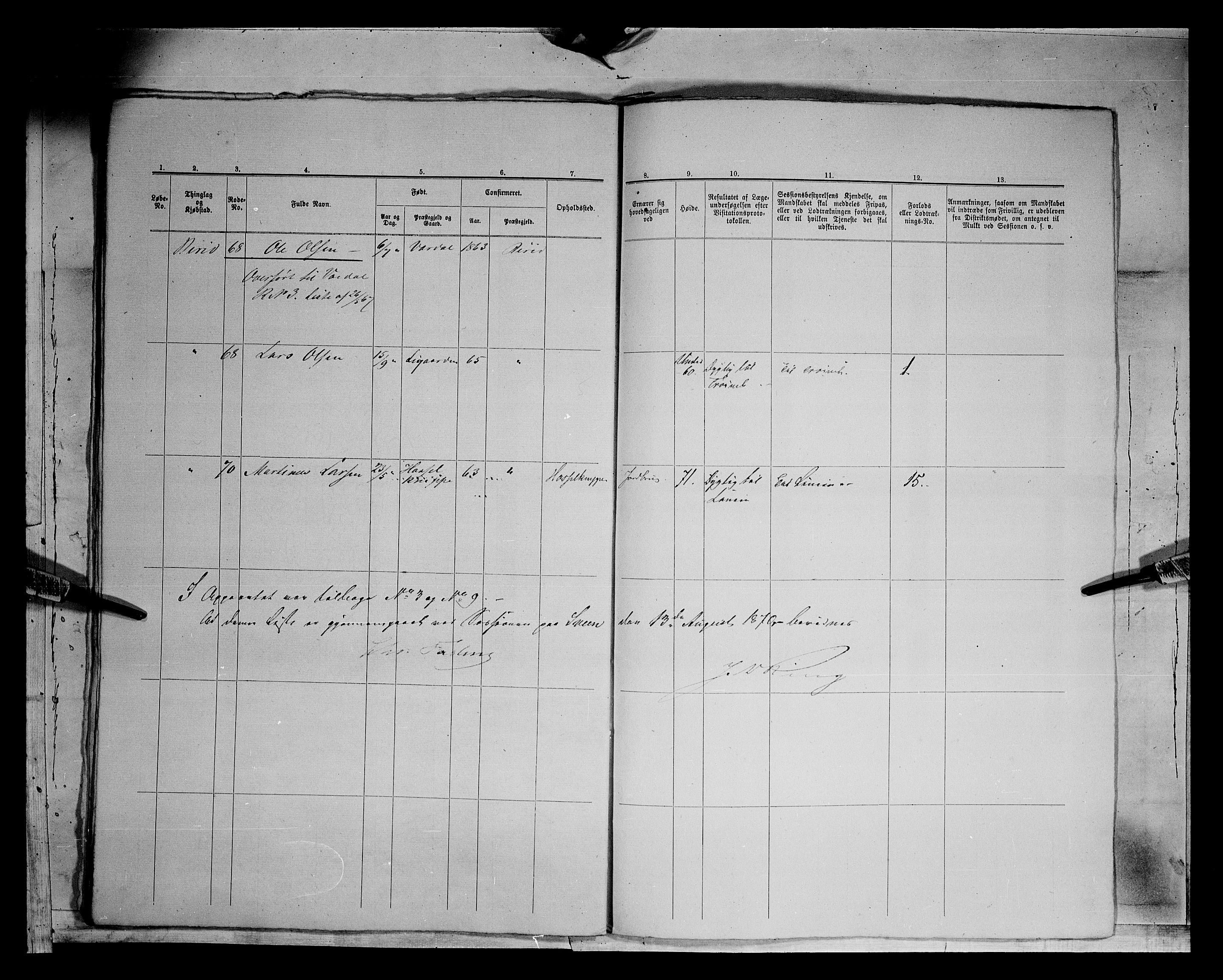Fylkesmannen i Oppland, AV/SAH-FYO-002/1/K/Kg/L1169: Vardal, Biri og Gjøvik, 1860-1879, s. 6998
