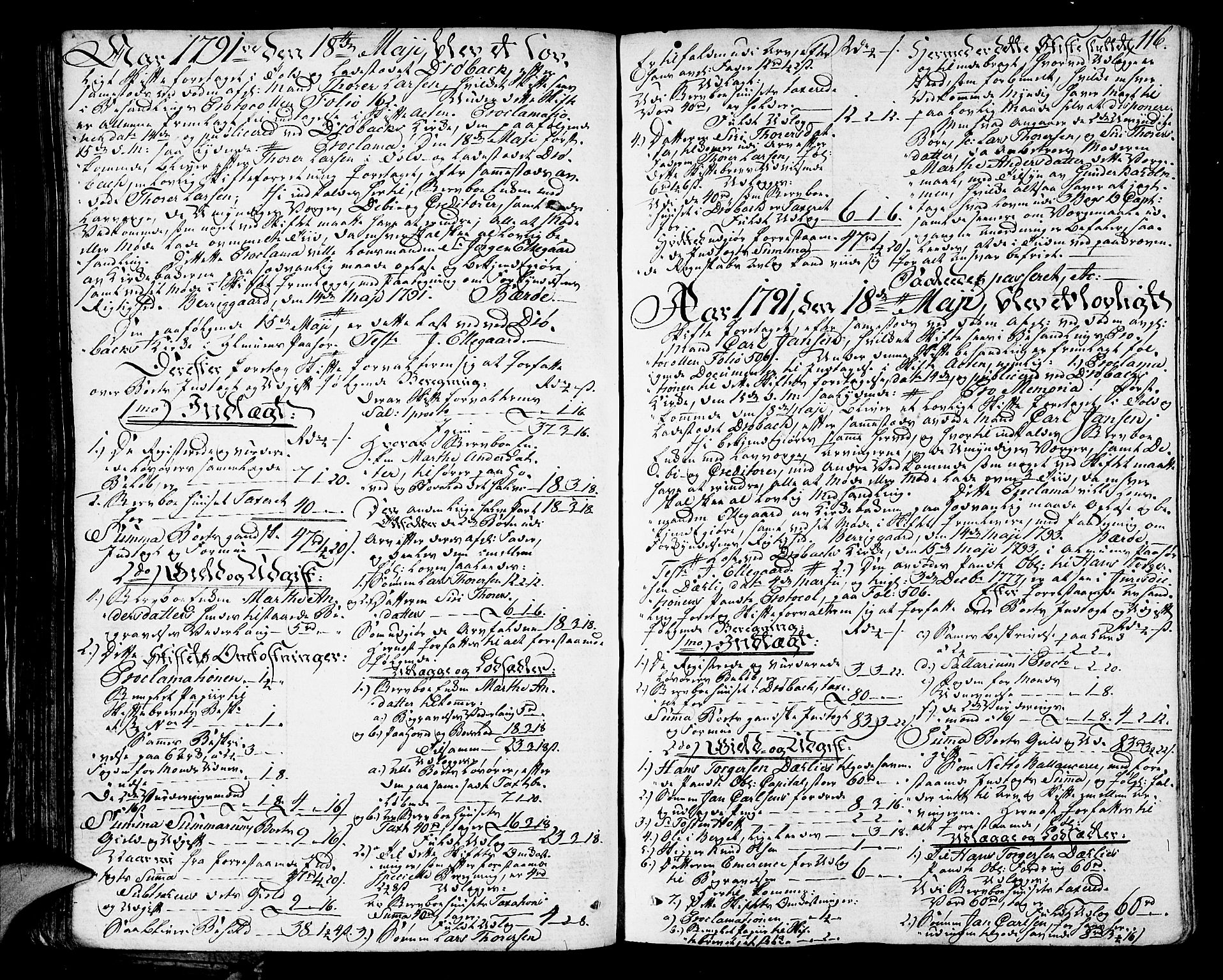 Follo sorenskriveri, AV/SAO-A-10274/H/Hb/L0011: Skifteprotokoll, 1789-1801, s. 115b-116a