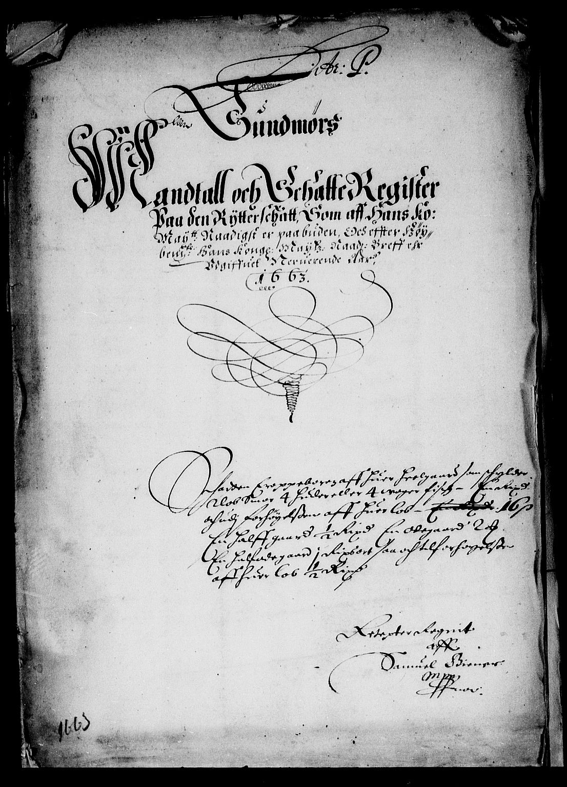 Rentekammeret inntil 1814, Reviderte regnskaper, Stiftamtstueregnskaper, Bergen stiftamt, AV/RA-EA-6043/R/Rc/L0008: Bergen stiftamt, 1663