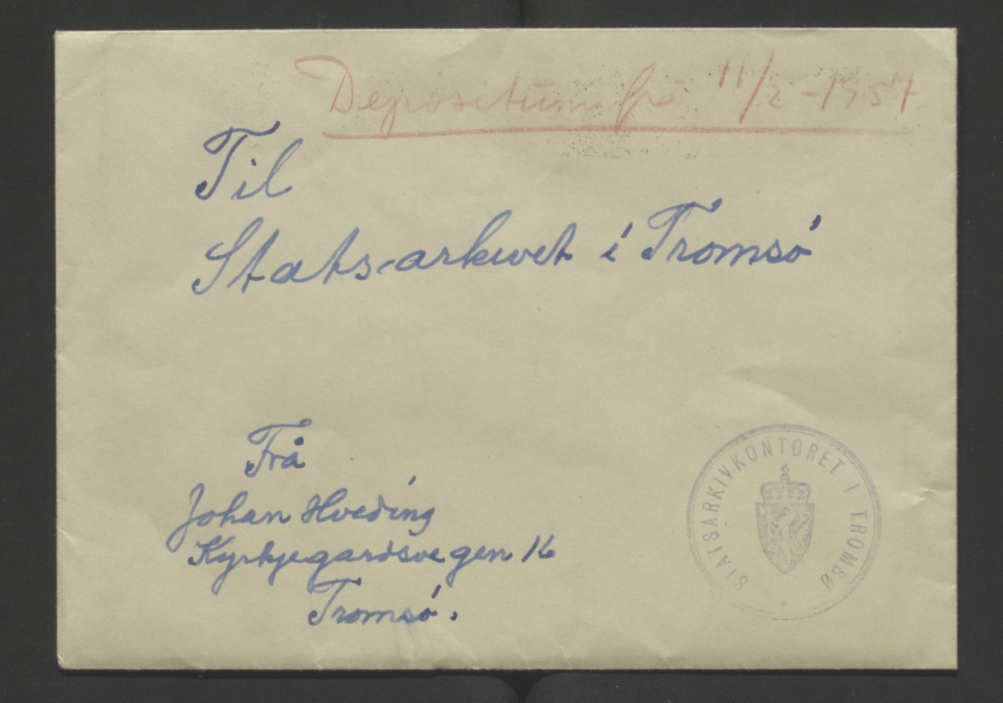 Slektsstiler fra Tromsø Amtsskole i Lyngen og Trondarnes folkehøgskole, AV/SATØ-P-0029/F/L0001: Slektsstiler, 1916-1920, s. 1