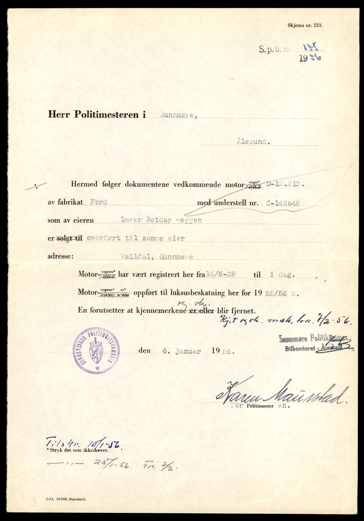 Møre og Romsdal vegkontor - Ålesund trafikkstasjon, AV/SAT-A-4099/F/Fe/L0043: Registreringskort for kjøretøy T 14080 - T 14204, 1927-1998, s. 2581