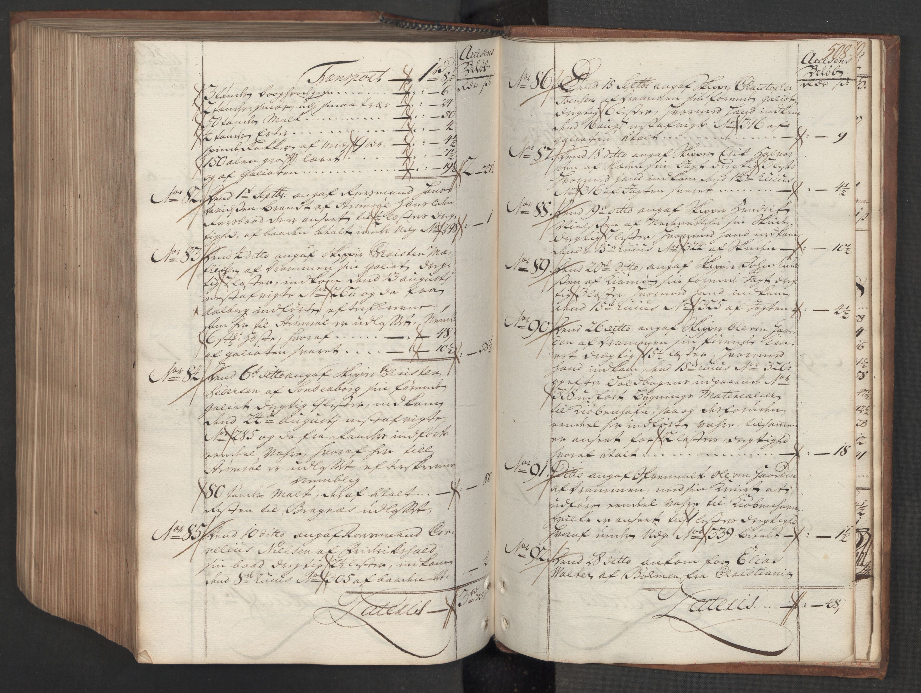 Generaltollkammeret, tollregnskaper, AV/RA-EA-5490/R08/L0009/0001: Tollregnskaper Drammen / Hovedtollbok, 1731, s. 507b-508a