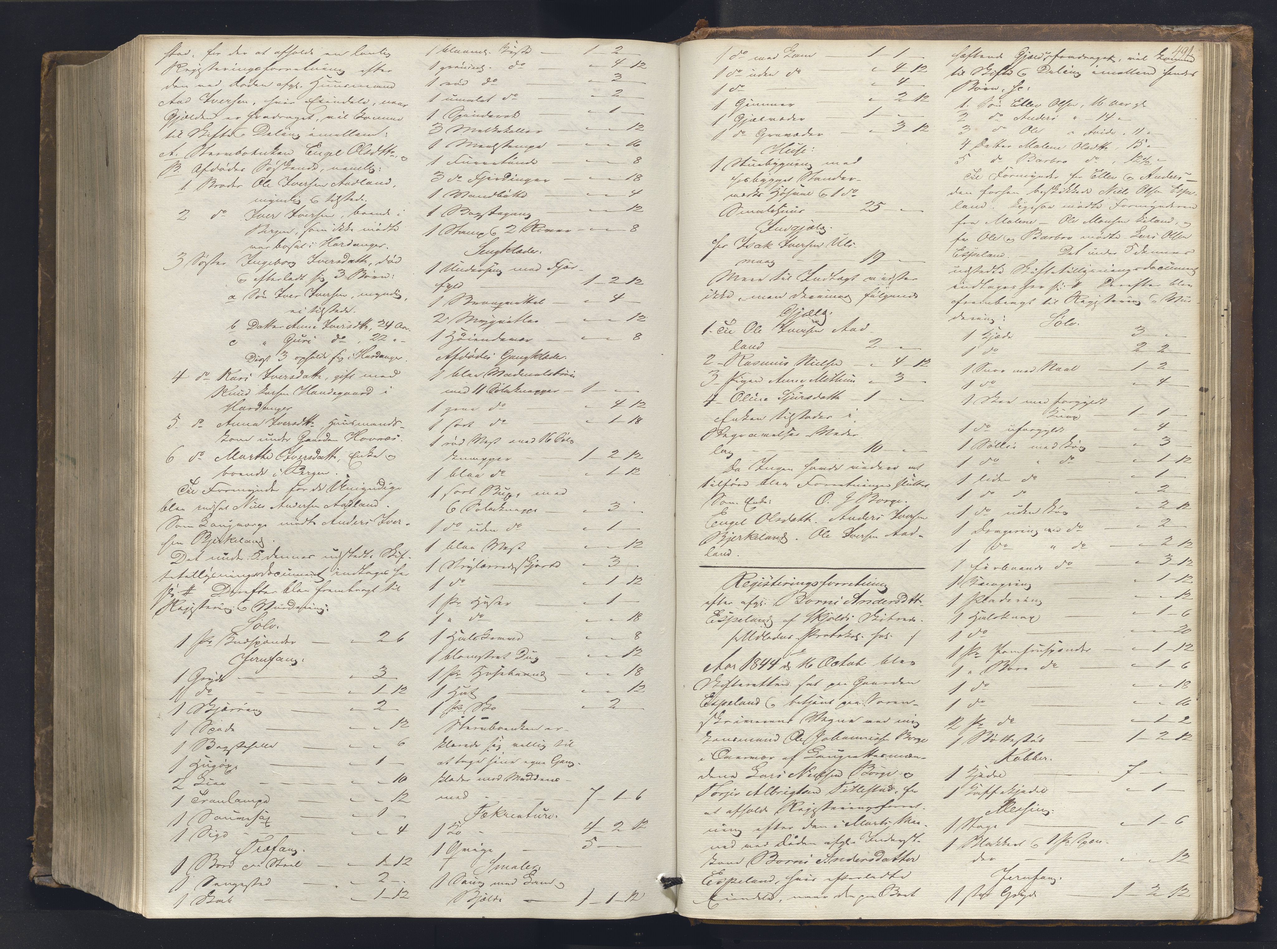 Nordhordland sorenskrivar, AV/SAB-A-2901/1/H/Hb/L0001: Registreringsprotokollar, 1841-1845, s. 491