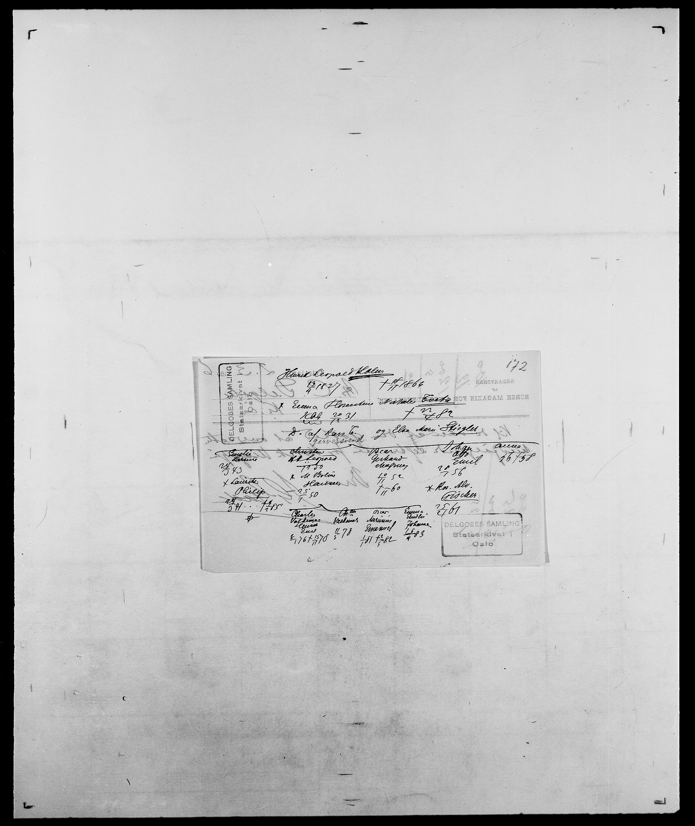 Delgobe, Charles Antoine - samling, AV/SAO-PAO-0038/D/Da/L0018: Hoch - Howert, s. 438