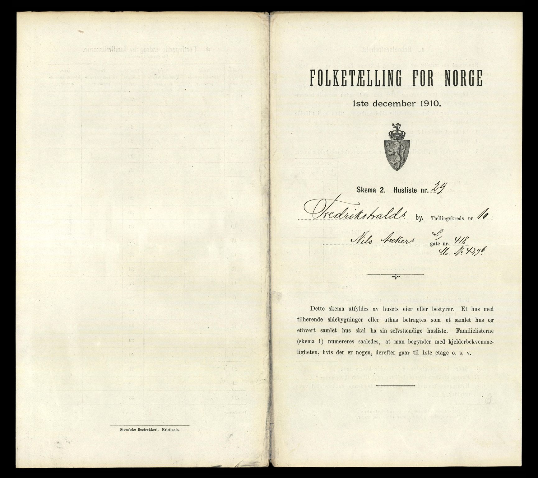 RA, Folketelling 1910 for 0101 Fredrikshald kjøpstad, 1910, s. 3432