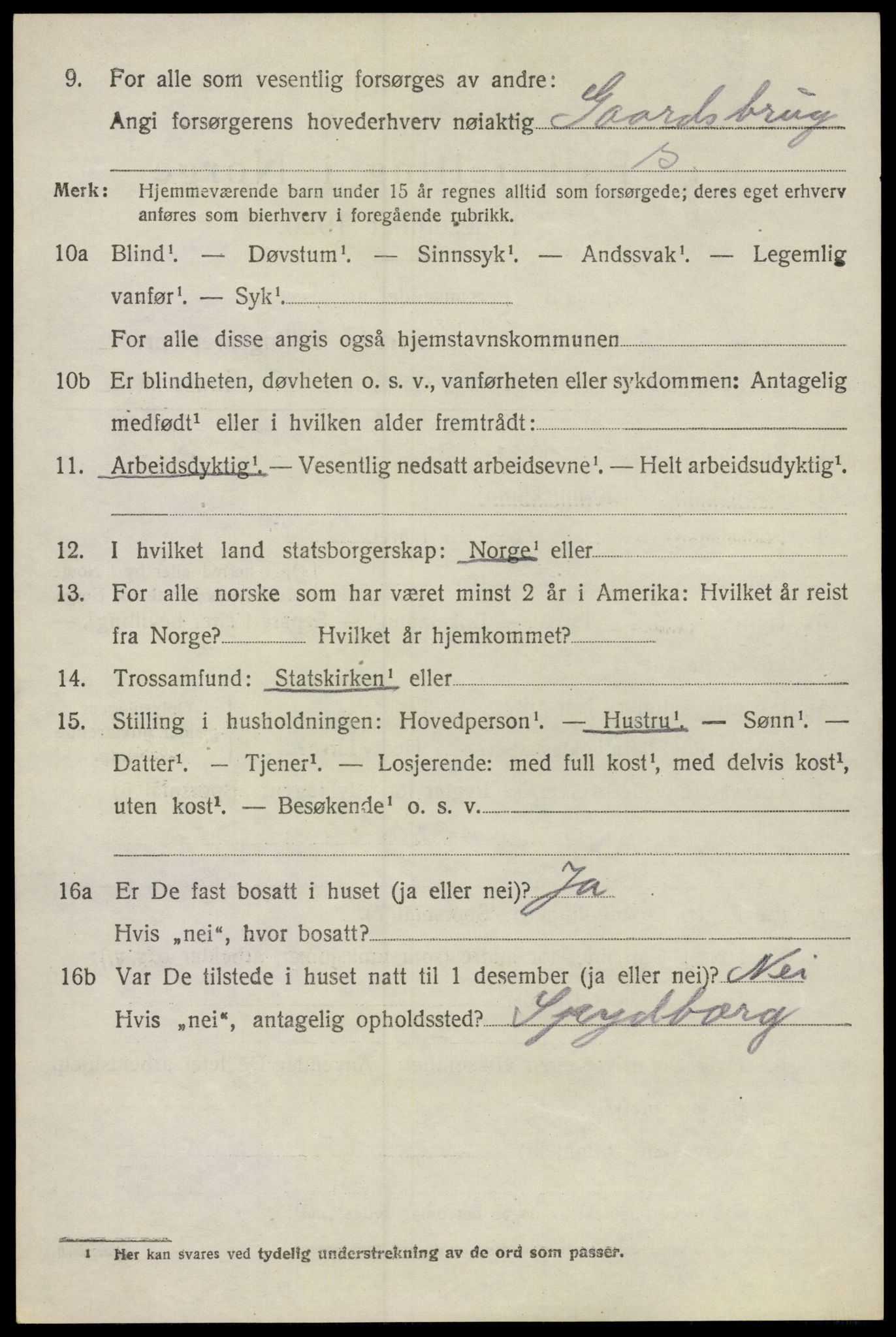 SAO, Folketelling 1920 for 0137 Våler herred, 1920, s. 3151