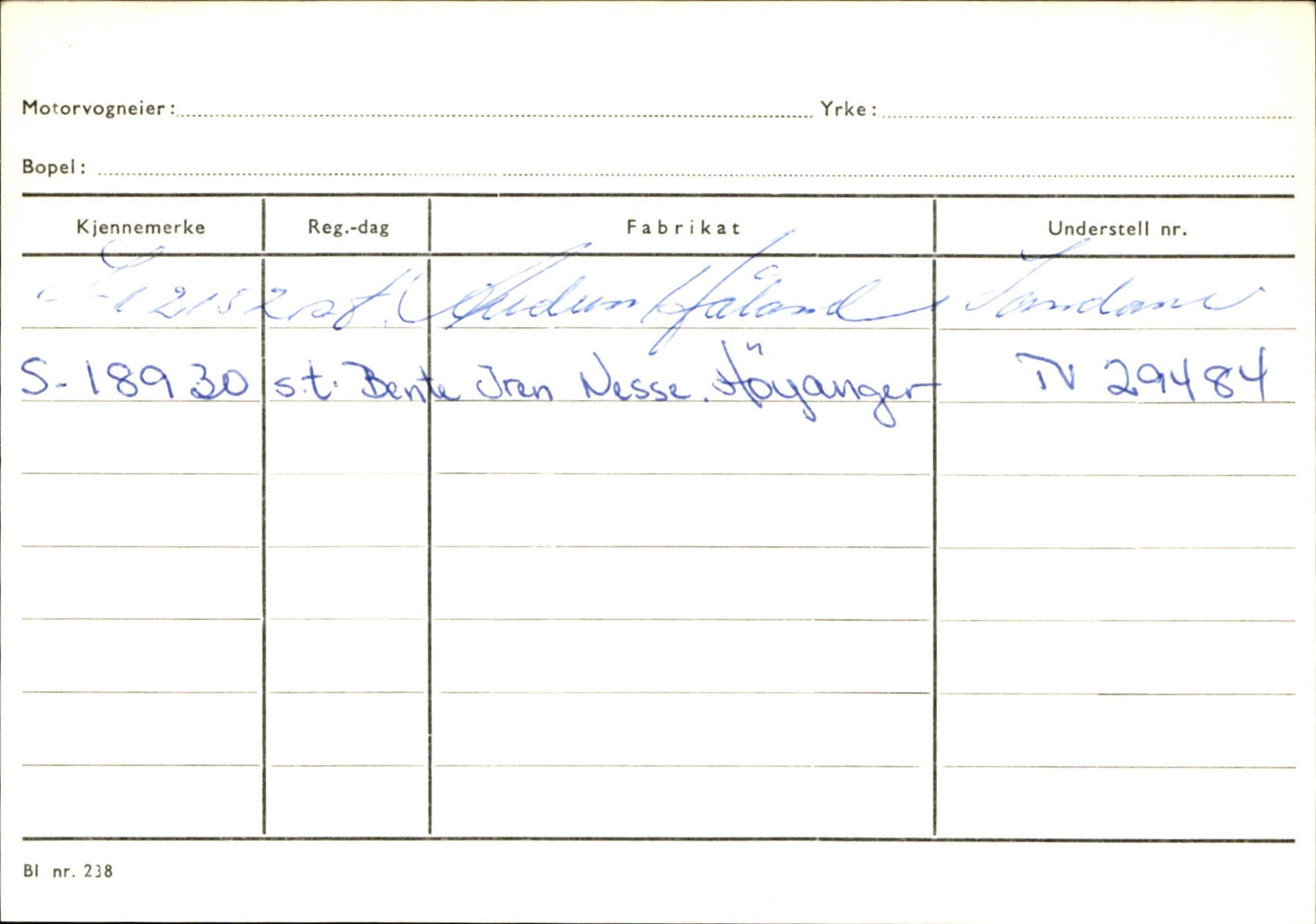 Statens vegvesen, Sogn og Fjordane vegkontor, AV/SAB-A-5301/4/F/L0131: Eigarregister Høyanger P-Å. Stryn S-Å, 1945-1975, s. 586