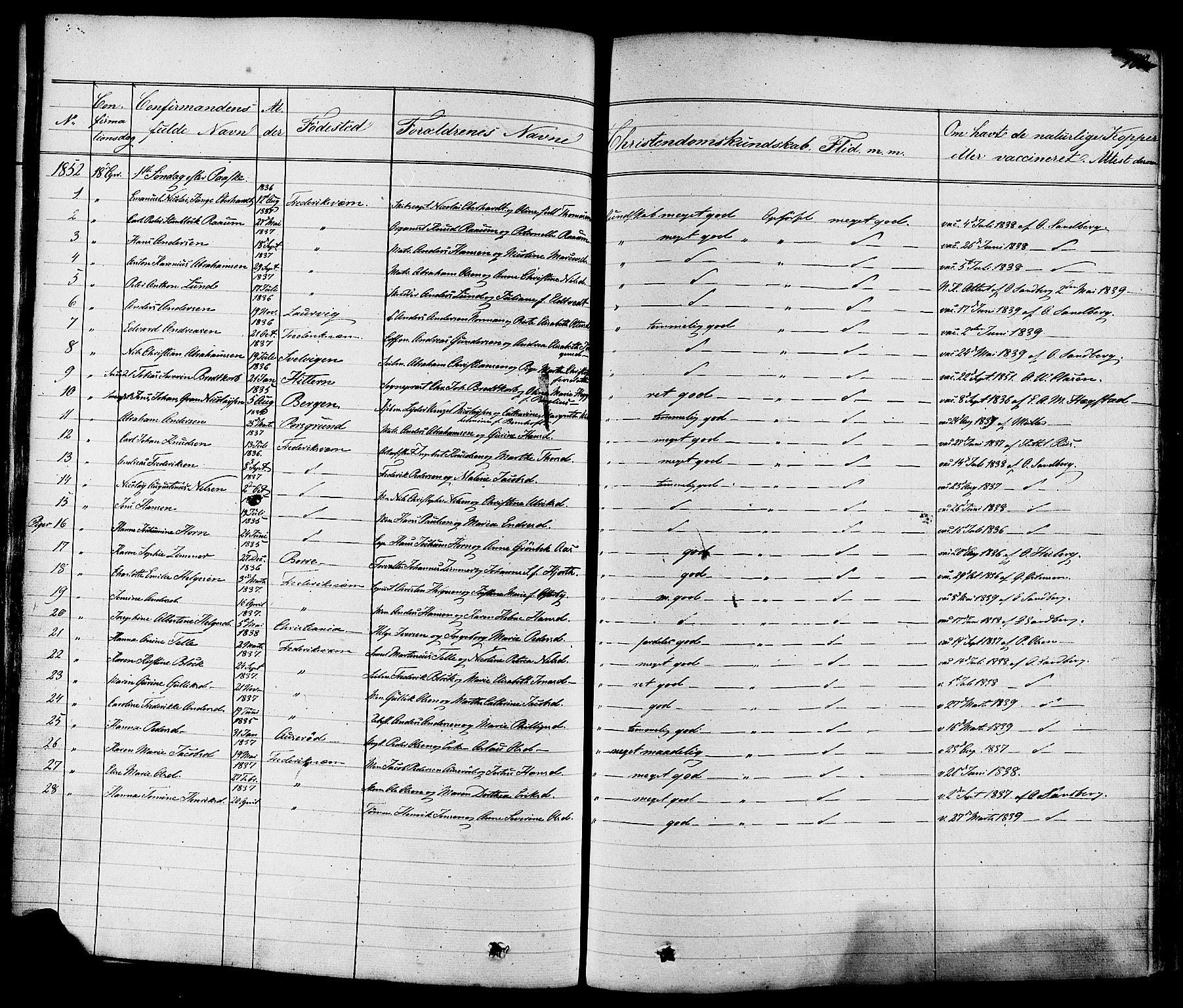 Stavern kirkebøker, SAKO/A-318/F/Fa/L0007: Ministerialbok nr. 7, 1840-1877, s. 180