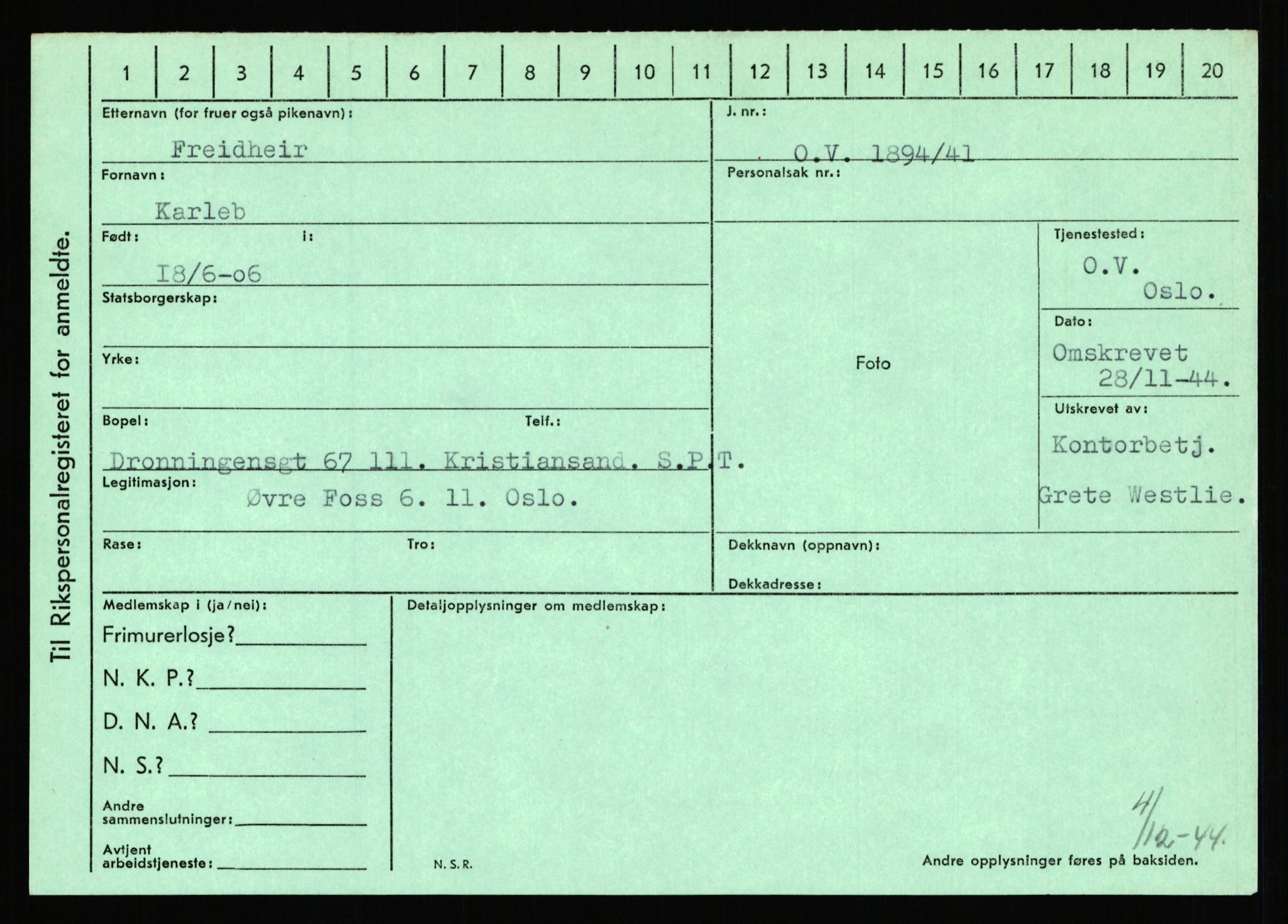 Statspolitiet - Hovedkontoret / Osloavdelingen, AV/RA-S-1329/C/Ca/L0004: Eid - funn av gjenstander	, 1943-1945, s. 4616