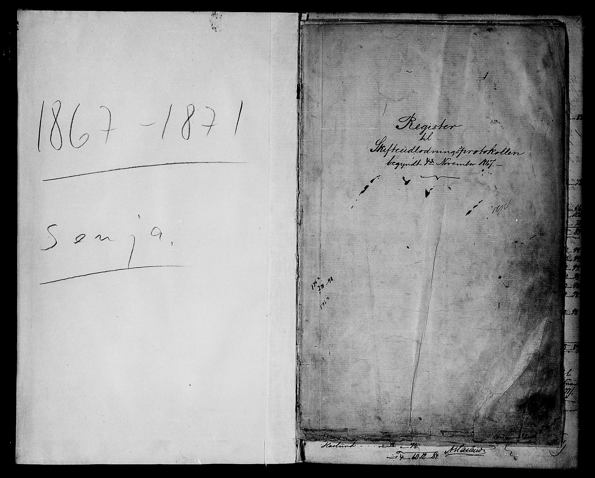 Sorenskriveren i Senja 1855-, SATØ/S-0048, 1867-1871