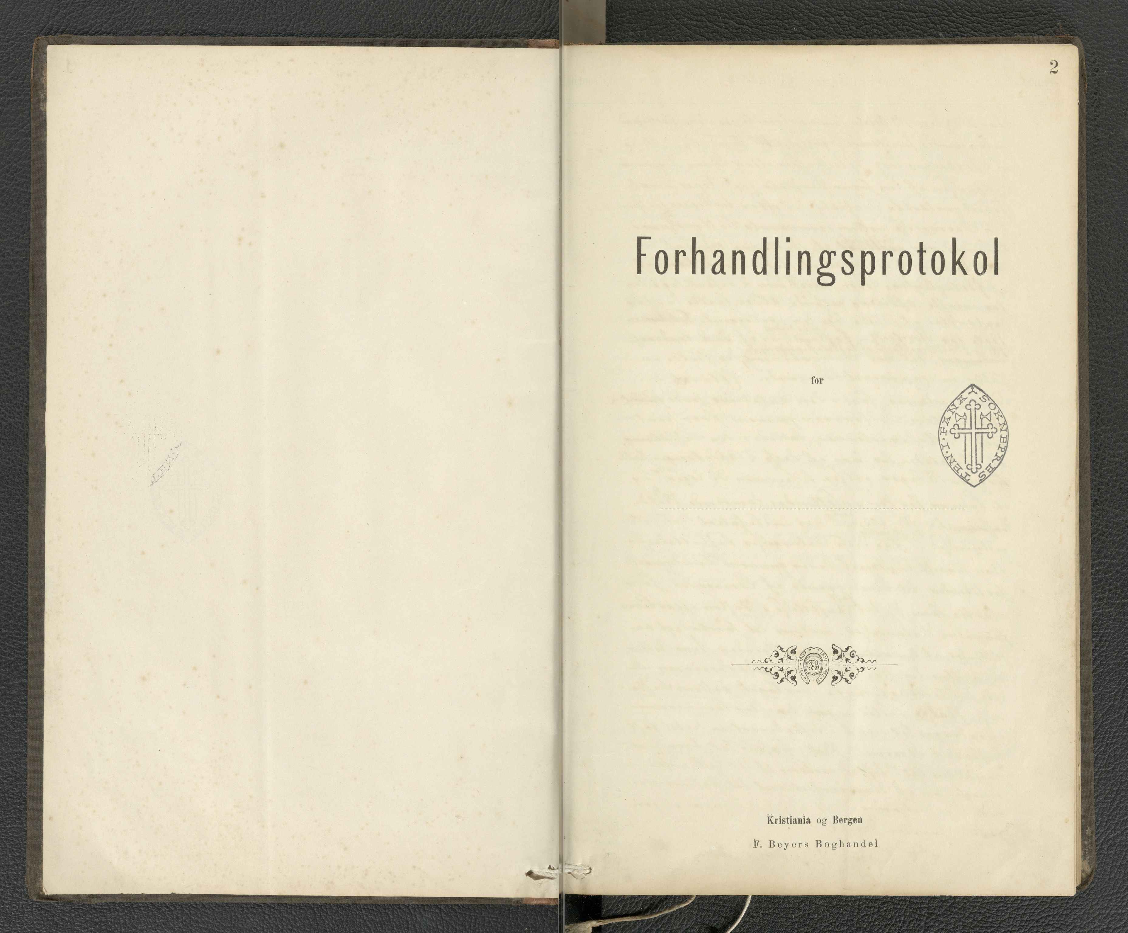 Hop verksskole, BBA/A-0762/A/L0001: Forhandlingsprotokoll for Hop verksskoles bestyrelse, 1889