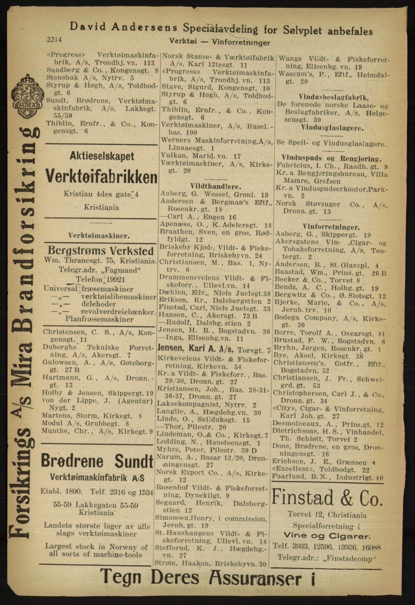 Kristiania/Oslo adressebok, PUBL/-, 1918, s. 2367