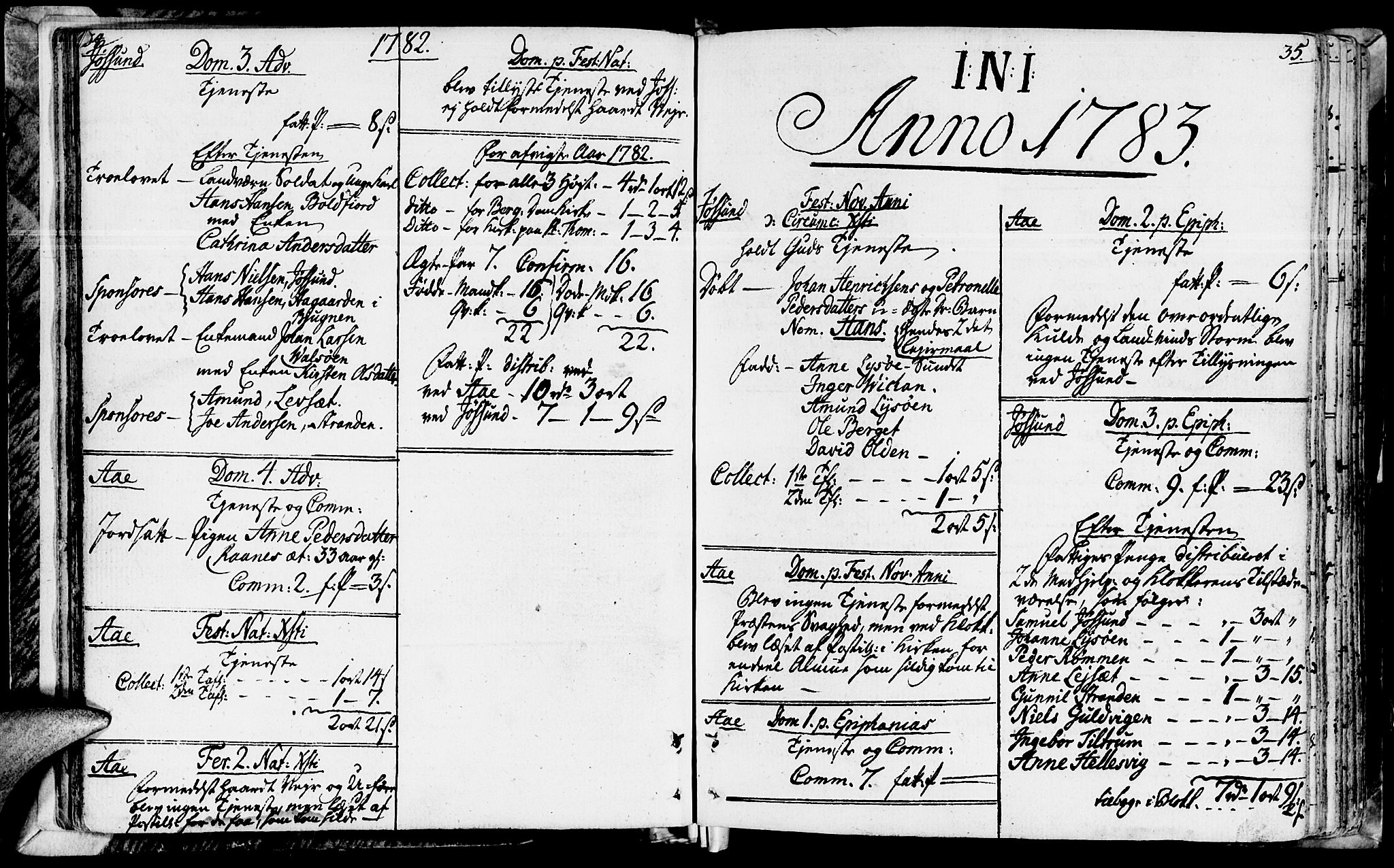 Ministerialprotokoller, klokkerbøker og fødselsregistre - Sør-Trøndelag, SAT/A-1456/655/L0673: Ministerialbok nr. 655A02, 1780-1801, s. 34-35