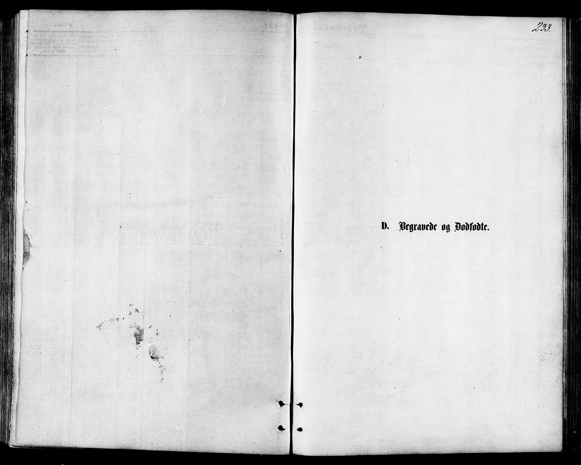 Ministerialprotokoller, klokkerbøker og fødselsregistre - Nordland, SAT/A-1459/846/L0645: Ministerialbok nr. 846A03, 1872-1886, s. 233