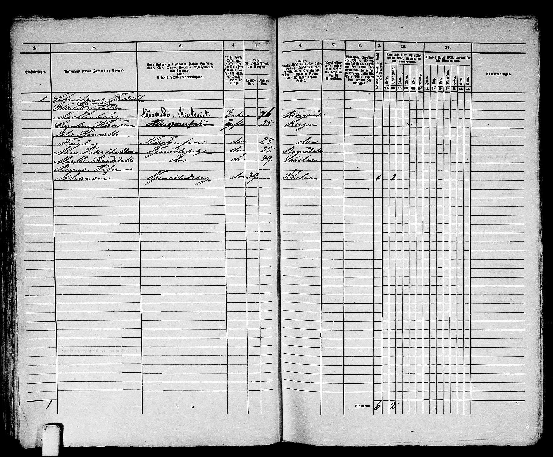 RA, Folketelling 1865 for 1501P Ålesund prestegjeld, 1865, s. 53