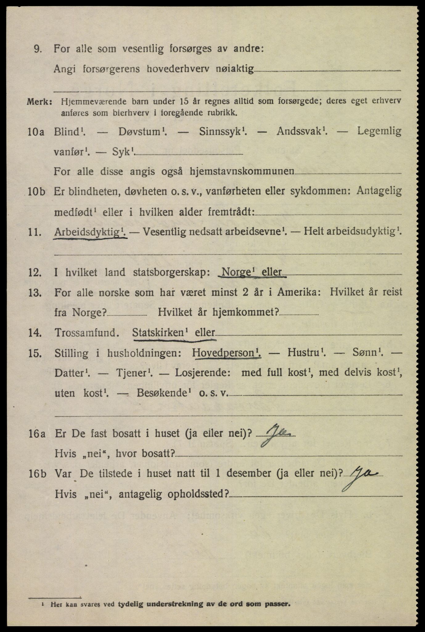 SAK, Folketelling 1920 for 1023 Finsland herred, 1920, s. 719