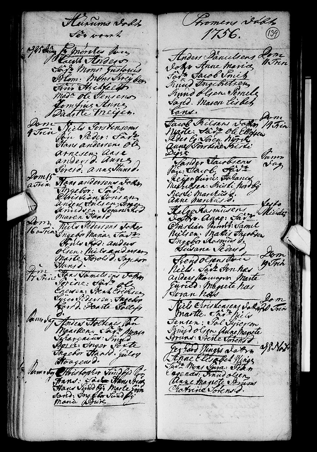 Hurum kirkebøker, SAKO/A-229/F/Fa/L0002: Ministerialbok nr. 2, 1733-1757, s. 139
