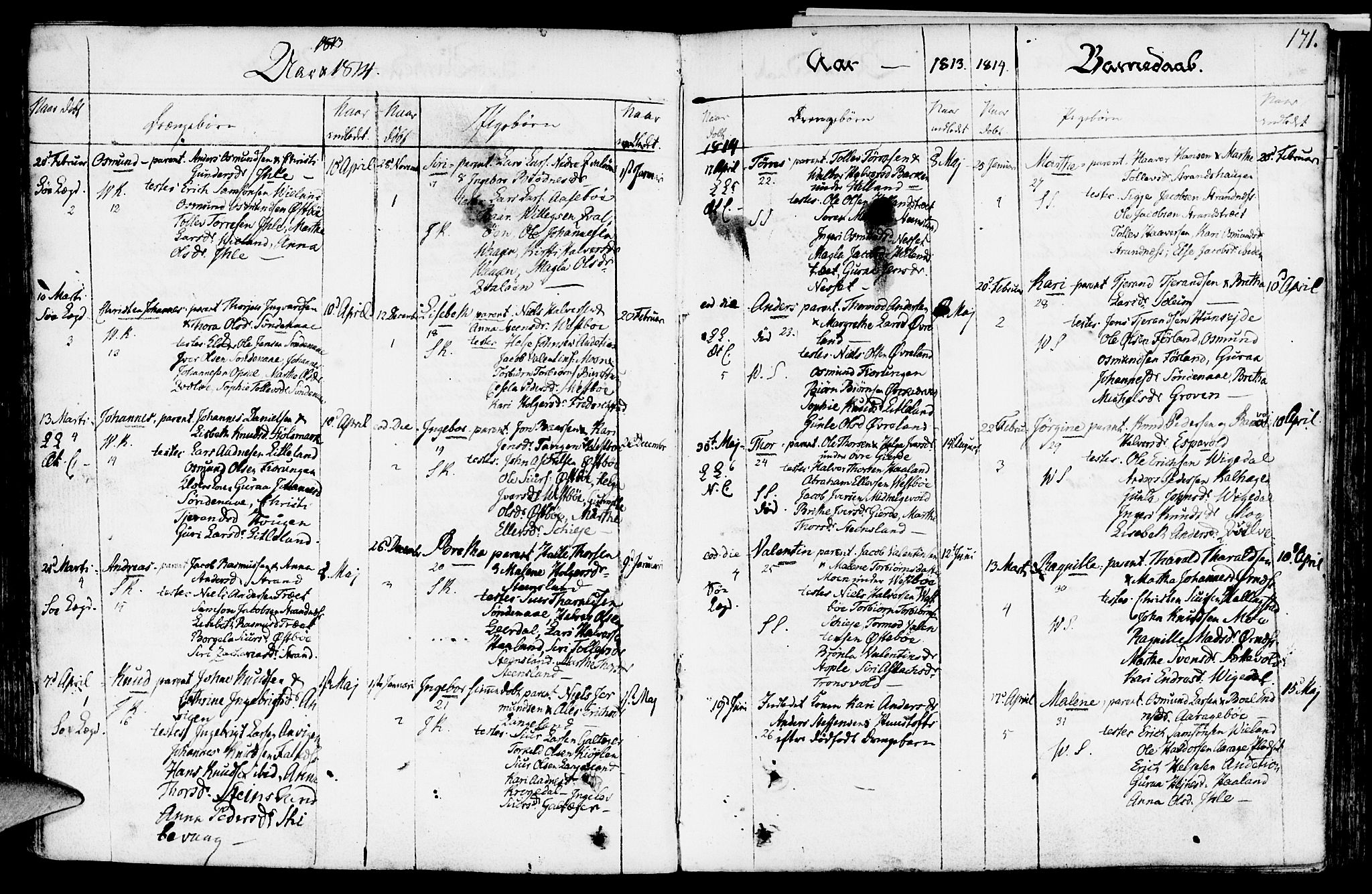 Vikedal sokneprestkontor, AV/SAST-A-101840/01/IV: Ministerialbok nr. A 2, 1779-1817, s. 171