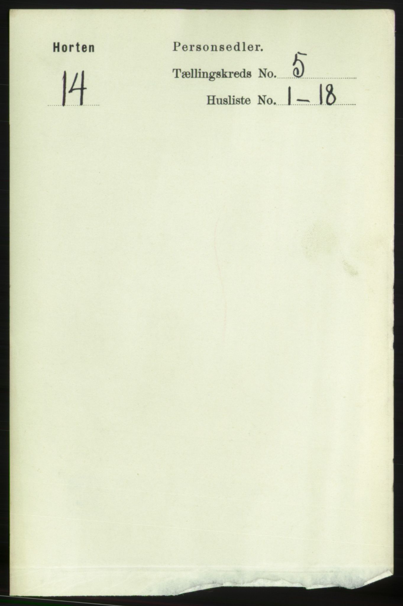 RA, Folketelling 1891 for 0703 Horten ladested, 1891, s. 3481