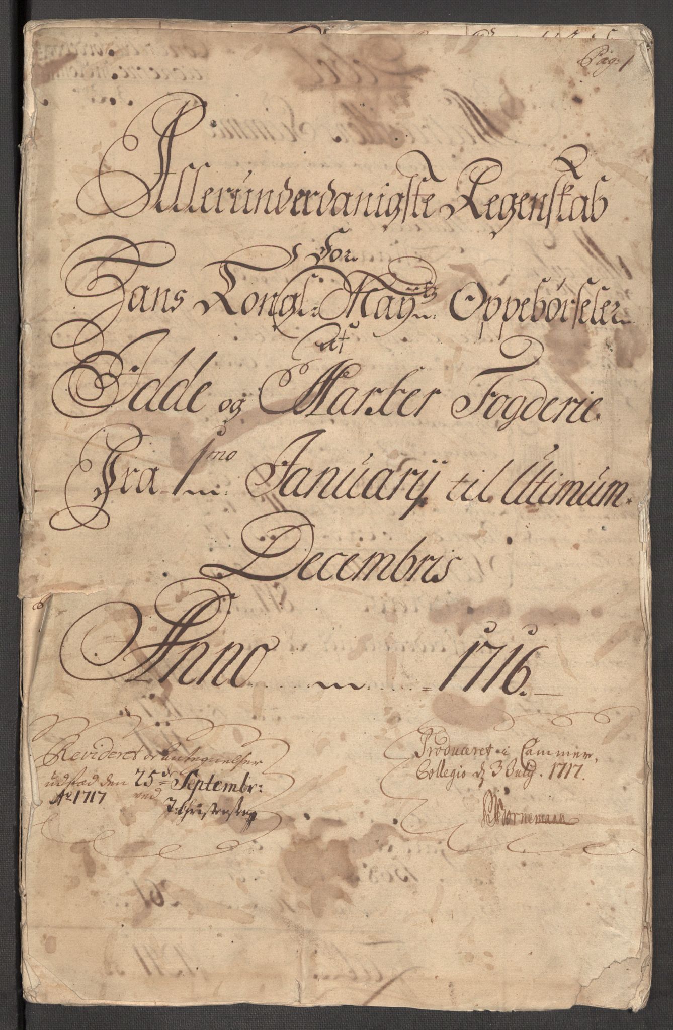 Rentekammeret inntil 1814, Reviderte regnskaper, Fogderegnskap, AV/RA-EA-4092/R01/L0023: Fogderegnskap Idd og Marker, 1715-1716, s. 272