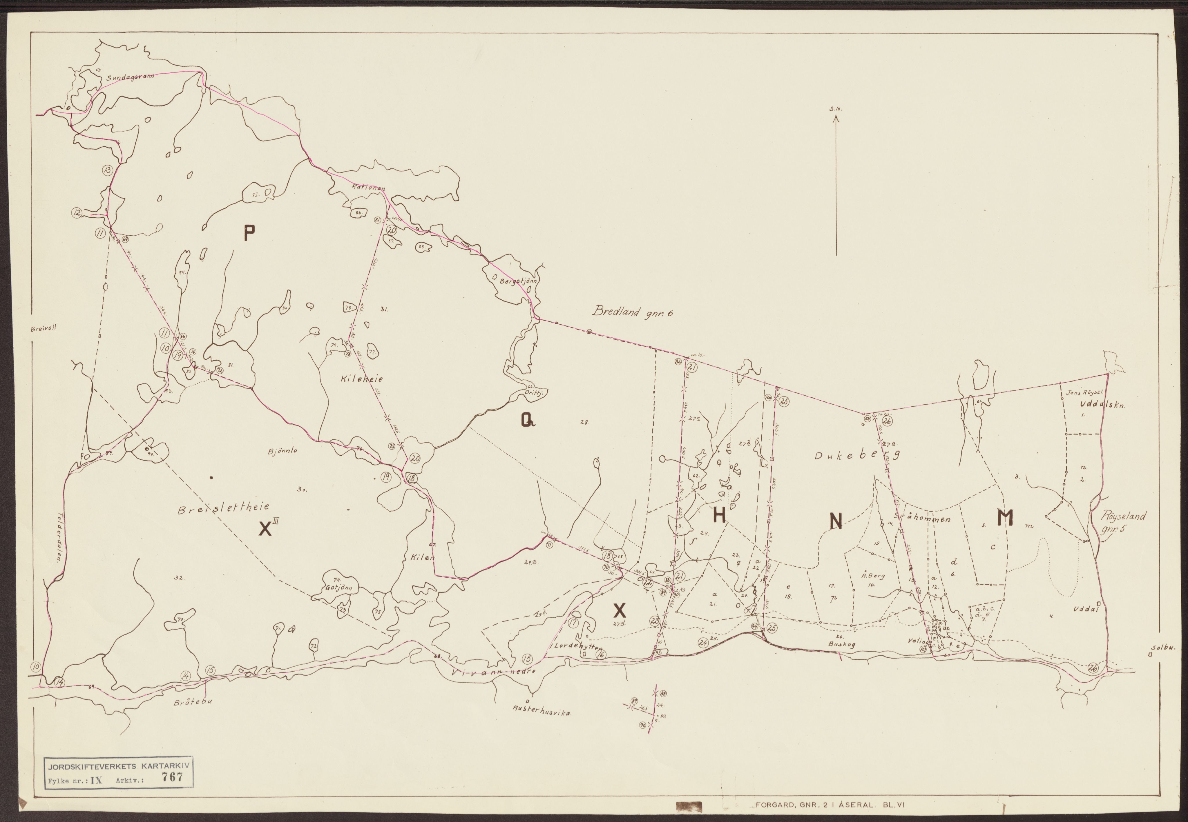 Jordskifteverkets kartarkiv, AV/RA-S-3929/T, 1859-1988, s. 966