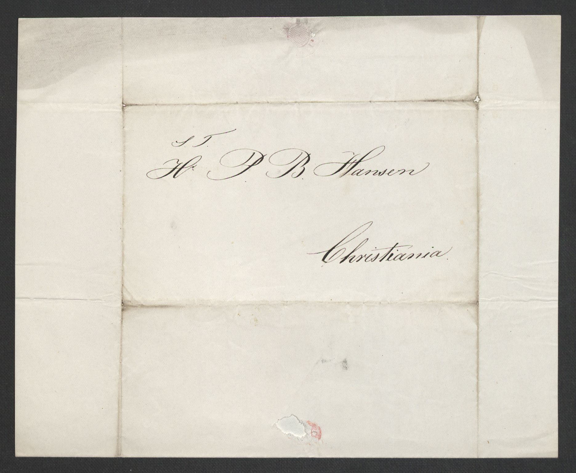 Botten-Hansen, Paul, AV/RA-PA-0017/F/L0001: Brev til Botten-Hansen, avsendere ordnet etter alfabetisk rekkefølge fra A-Ø, 1846-1866, s. 447