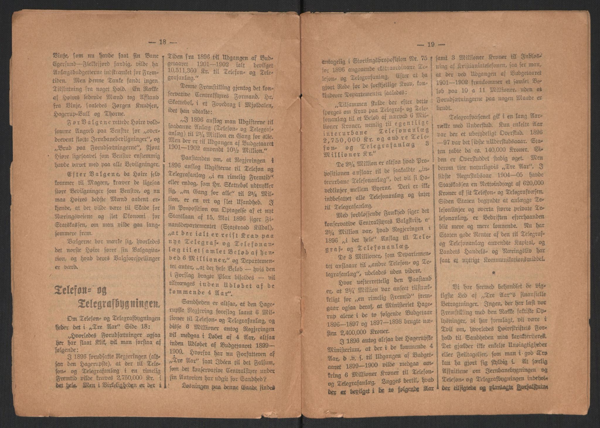 Venstres Hovedorganisasjon, RA/PA-0876/X/L0001: De eldste skrifter, 1860-1936, s. 807
