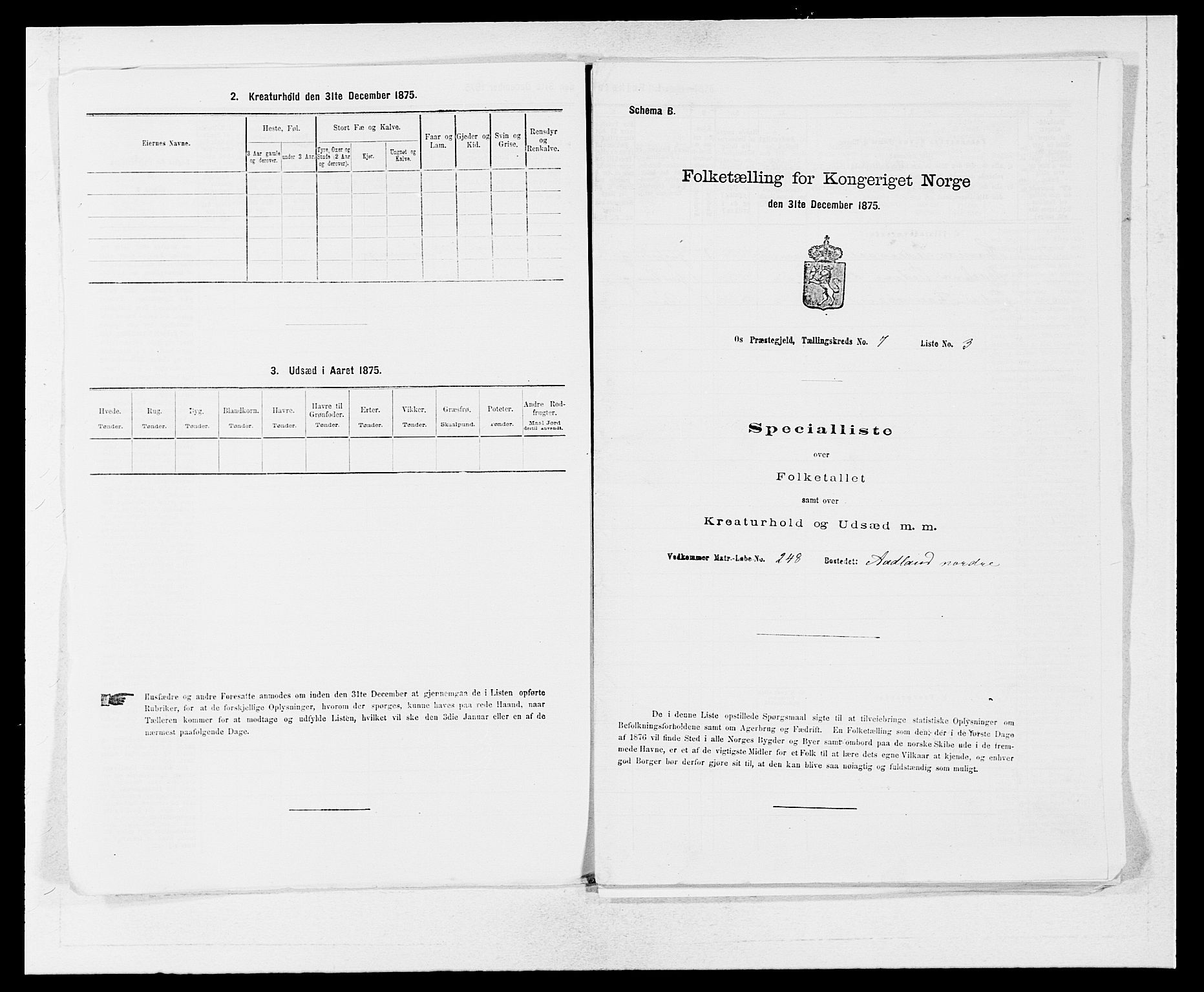 SAB, Folketelling 1875 for 1243P Os prestegjeld, 1875, s. 902