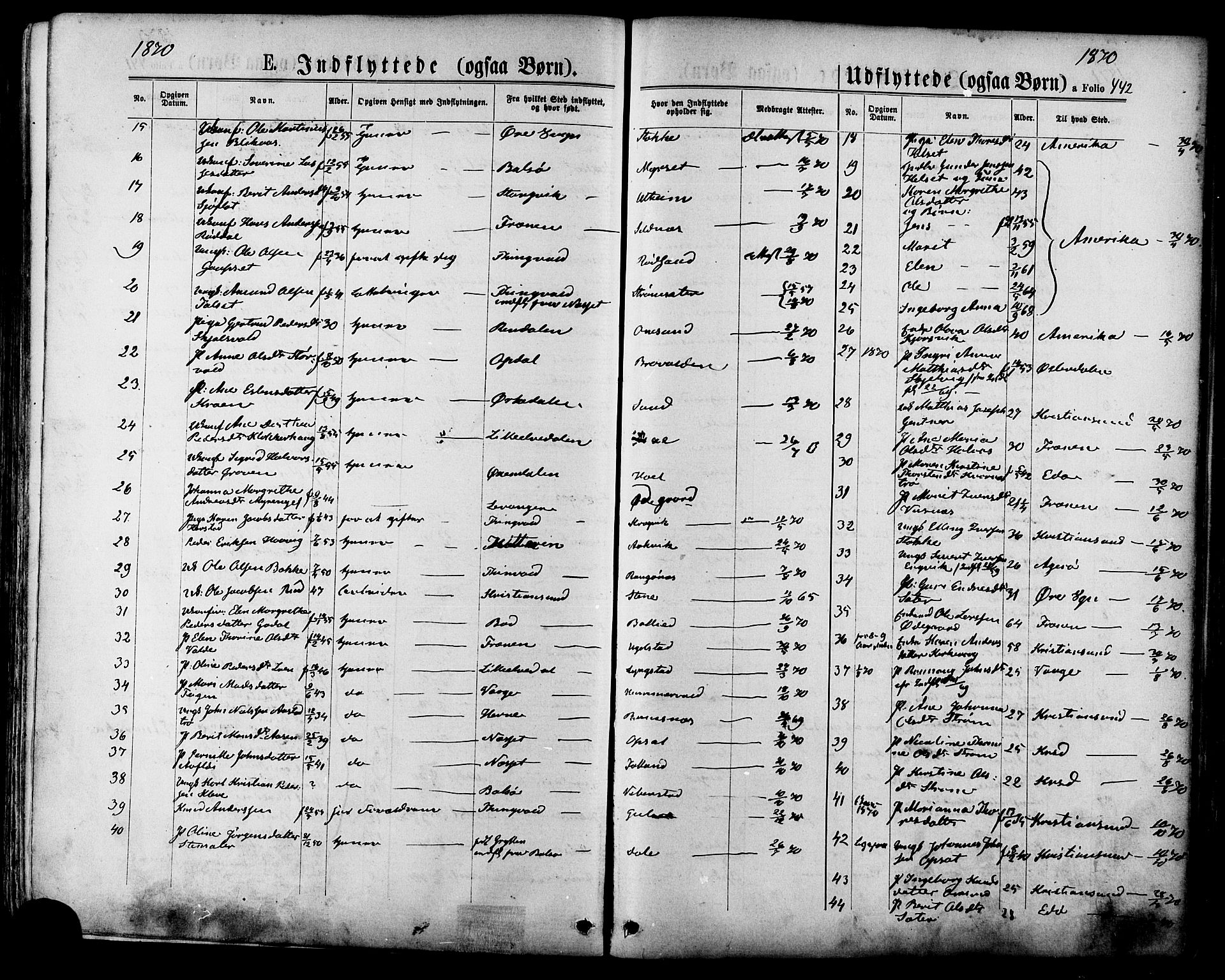 Ministerialprotokoller, klokkerbøker og fødselsregistre - Møre og Romsdal, SAT/A-1454/568/L0805: Ministerialbok nr. 568A12 /1, 1869-1884, s. 442