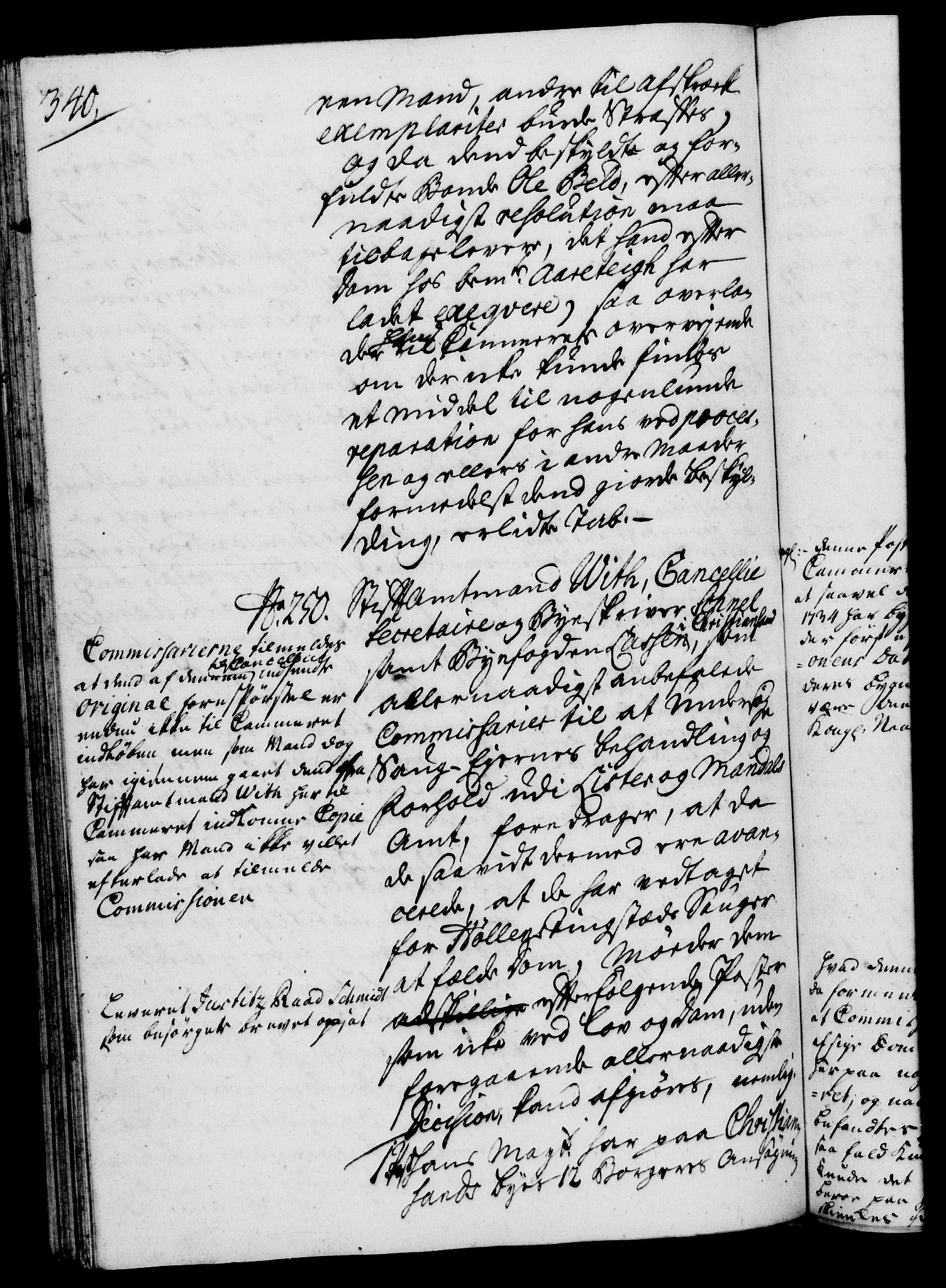 Rentekammeret, Kammerkanselliet, RA/EA-3111/G/Gh/Gha/L0020: Norsk ekstraktmemorialprotokoll (merket RK 53.65), 1738-1739, s. 340