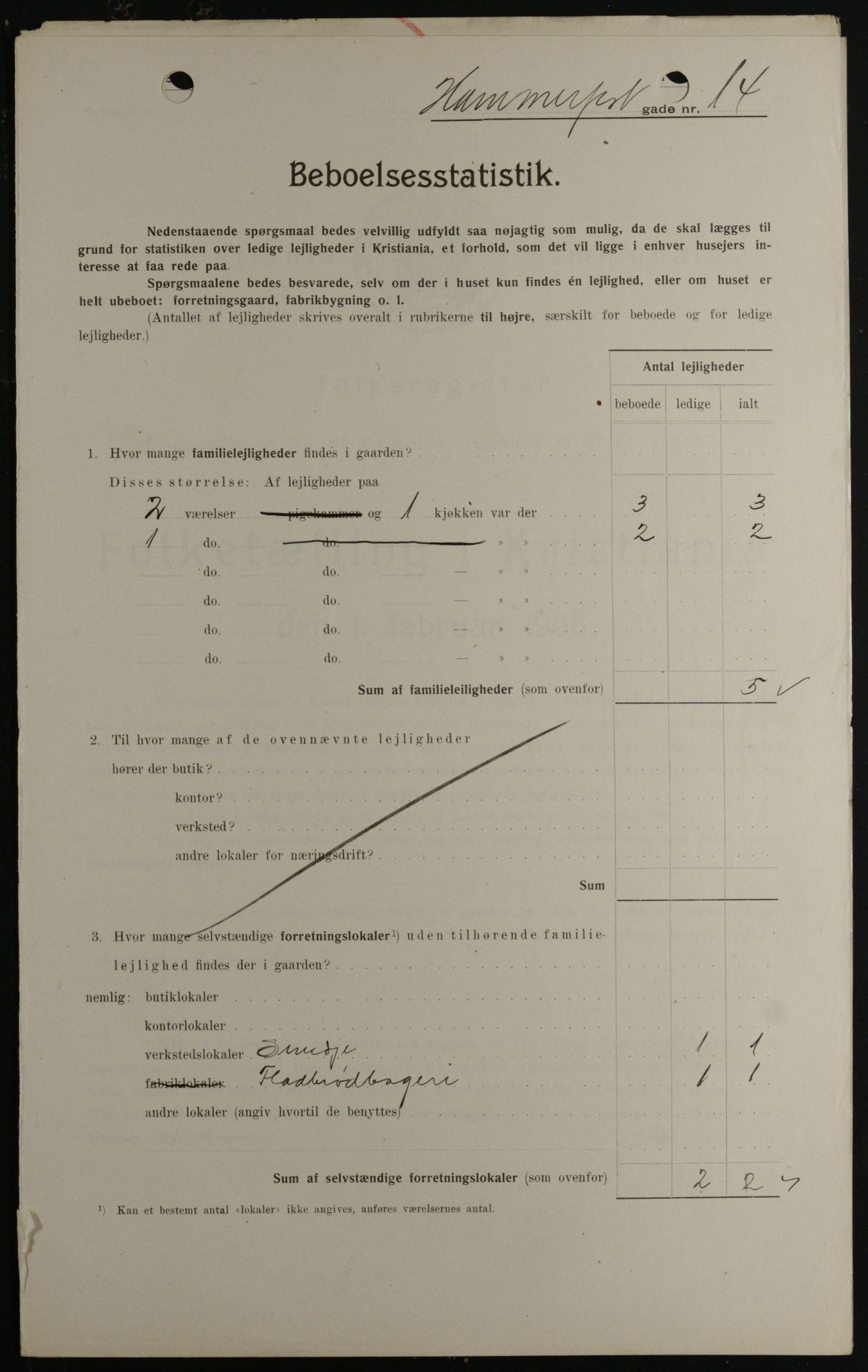OBA, Kommunal folketelling 1.2.1908 for Kristiania kjøpstad, 1908, s. 30931